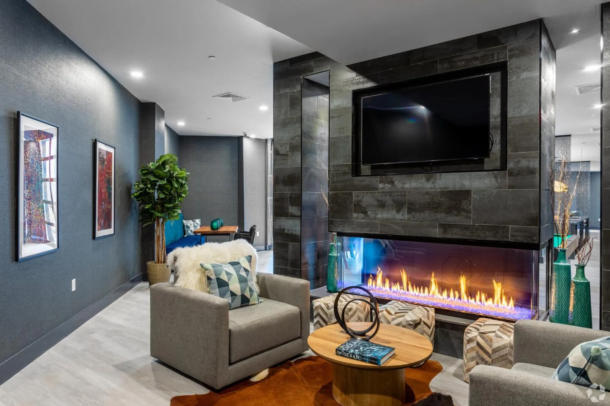 Communal lounge/ TV room in Luxury Apartments by Hyatus at Pierpont