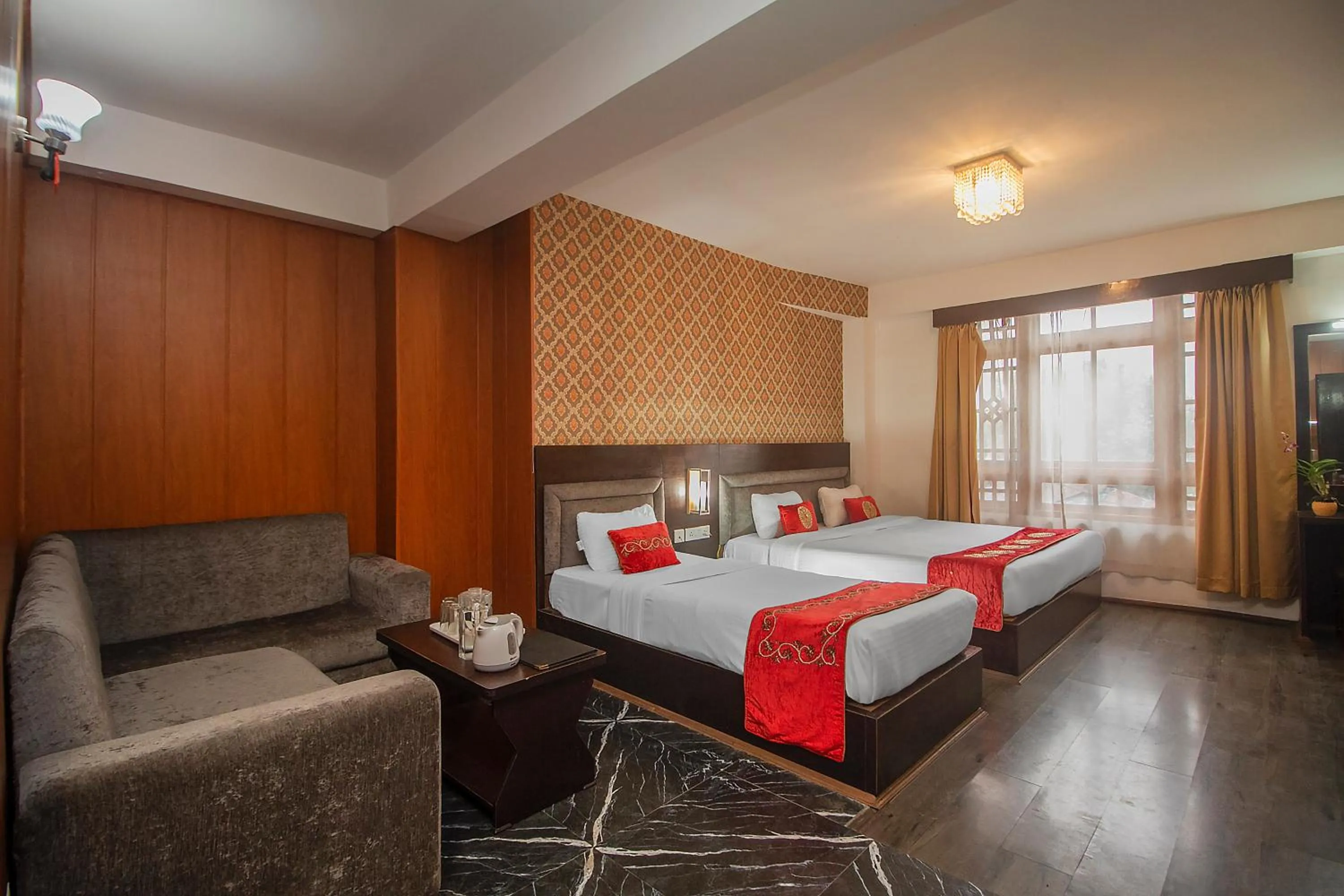 Bed in Palri Boutique Hotel