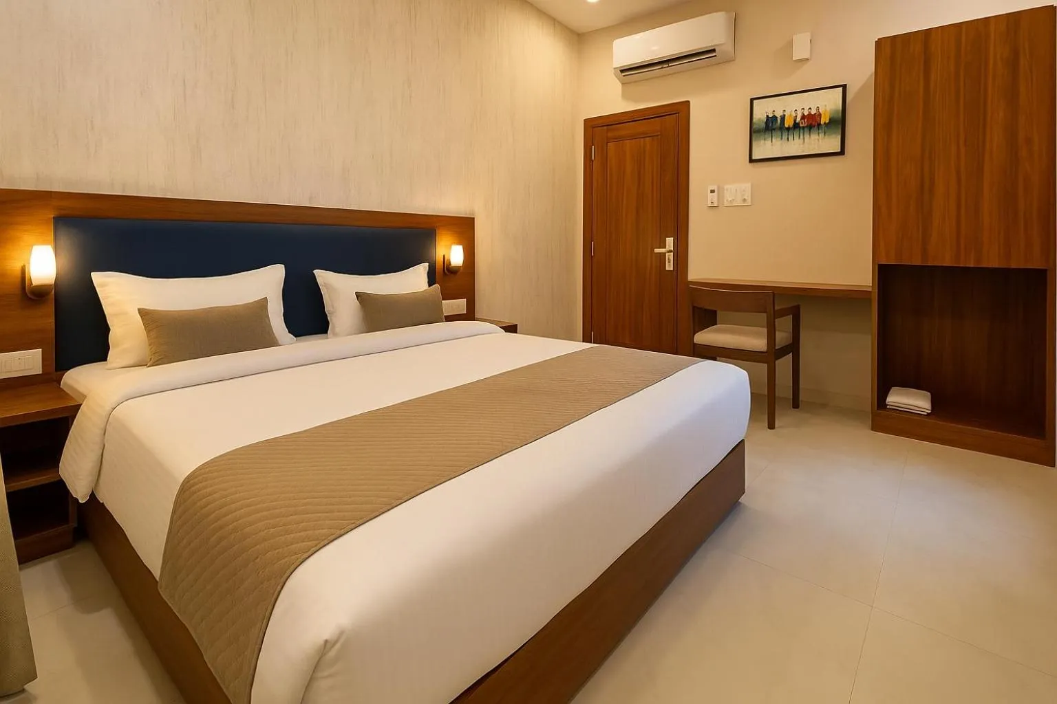 Bedroom, Bed in Hotel Mumbai House-LIG Behind CHL Hospital