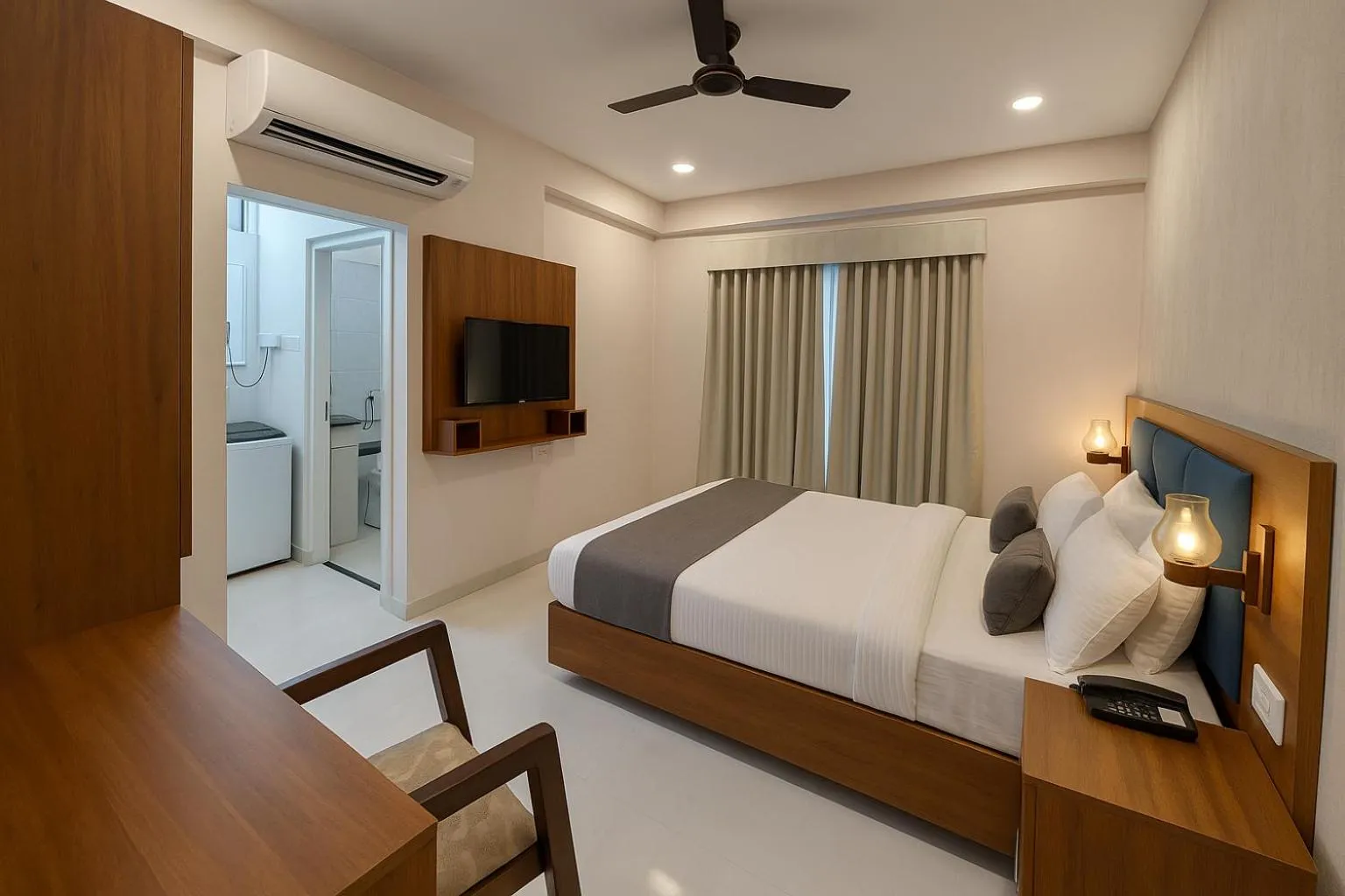 Bedroom, Bed in Hotel Mumbai House-LIG Behind CHL Hospital