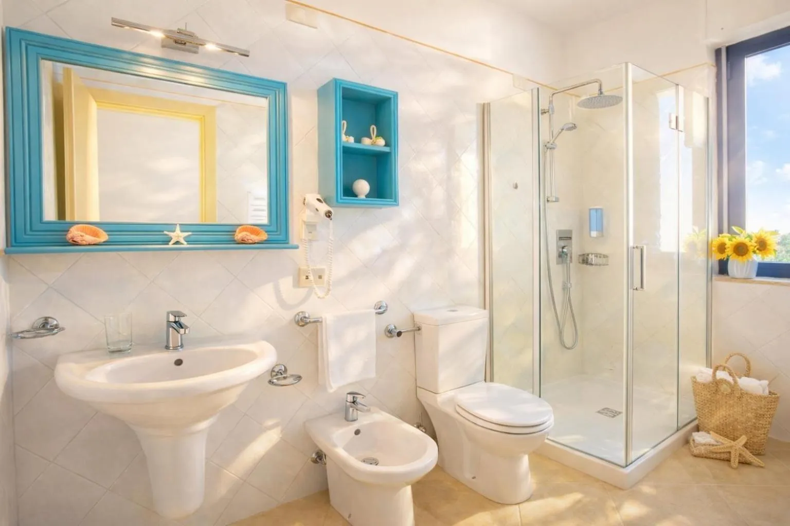 Bathroom in Hotel Del Levante