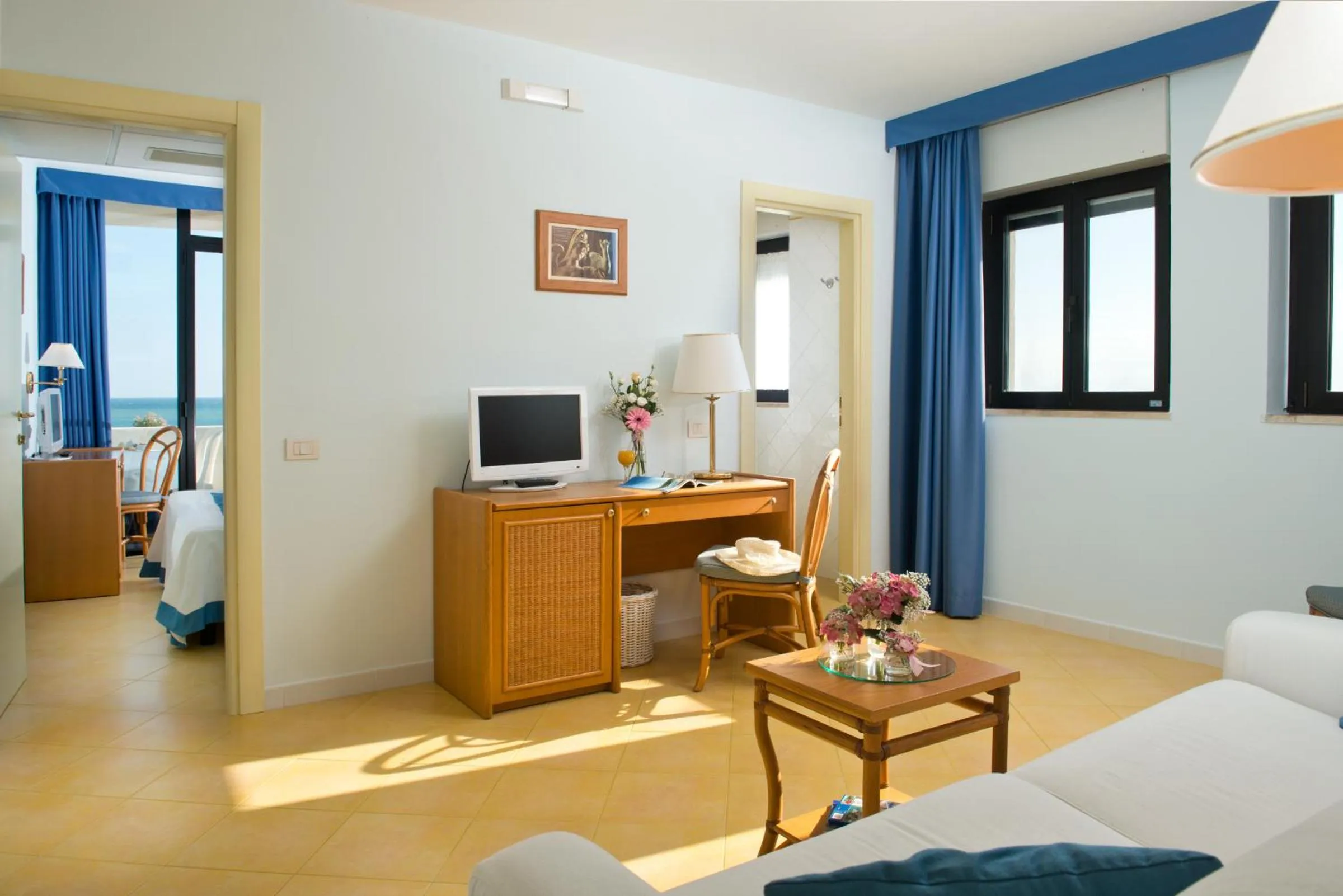 Decorative detail, Bed in Hotel Del Levante