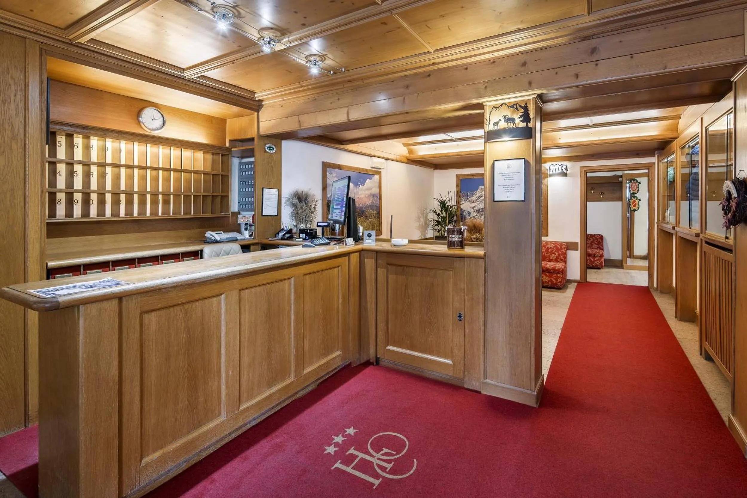 Lobby or reception in Hotel Olimpia