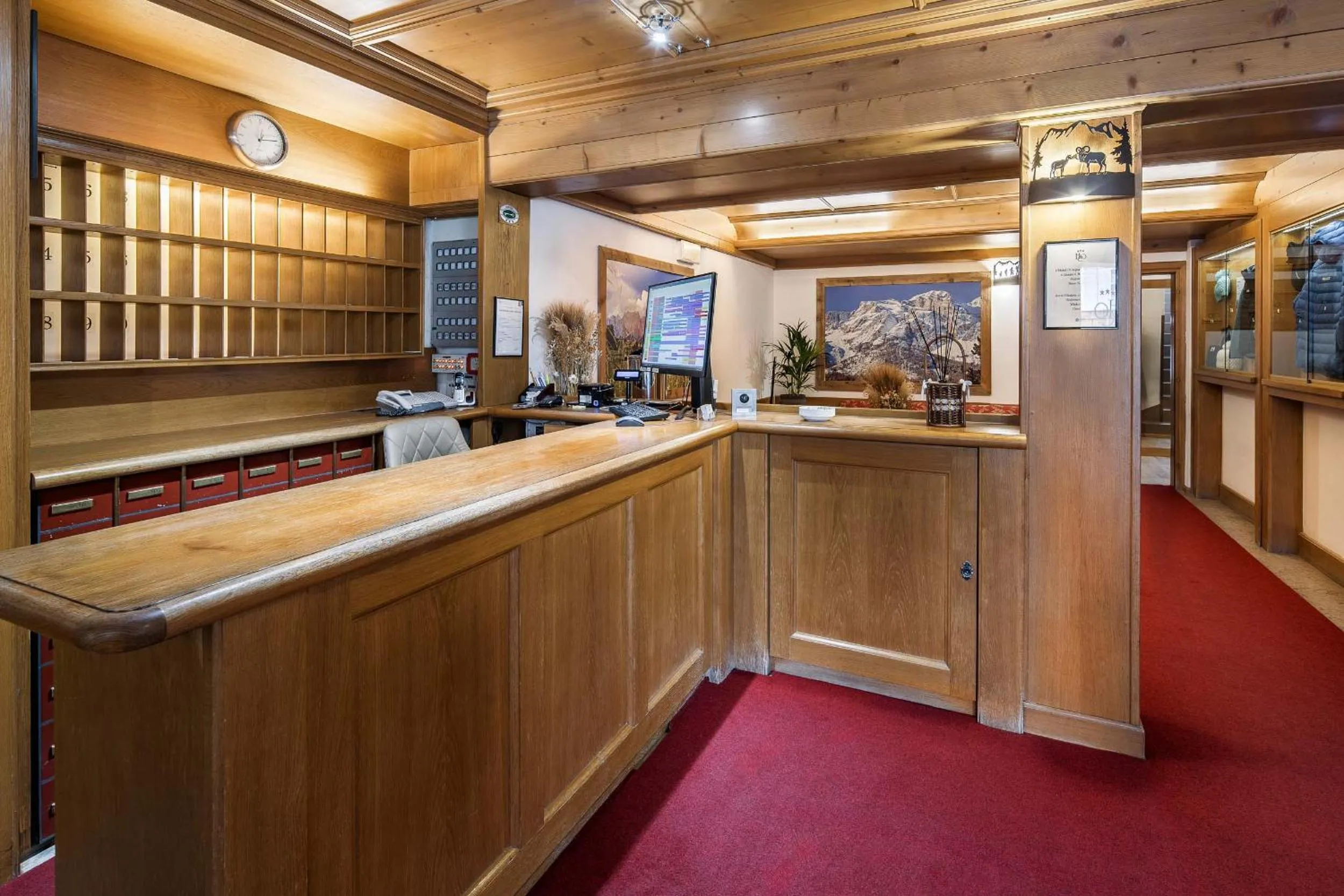 Lobby or reception in Hotel Olimpia