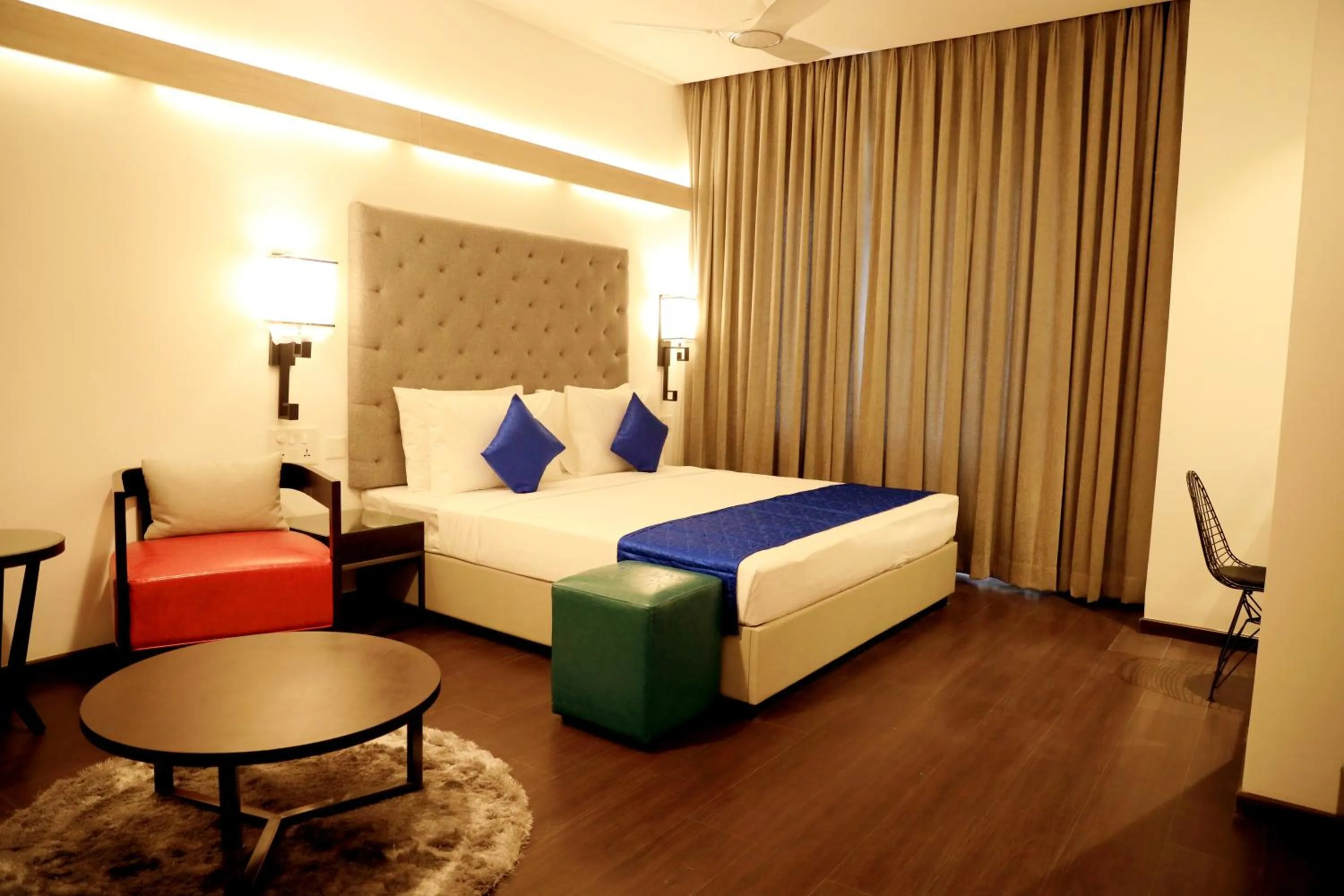 Photo of the whole room, Bed in Hotel Deccan Serai Grande, Gachibowli, Hyderabad