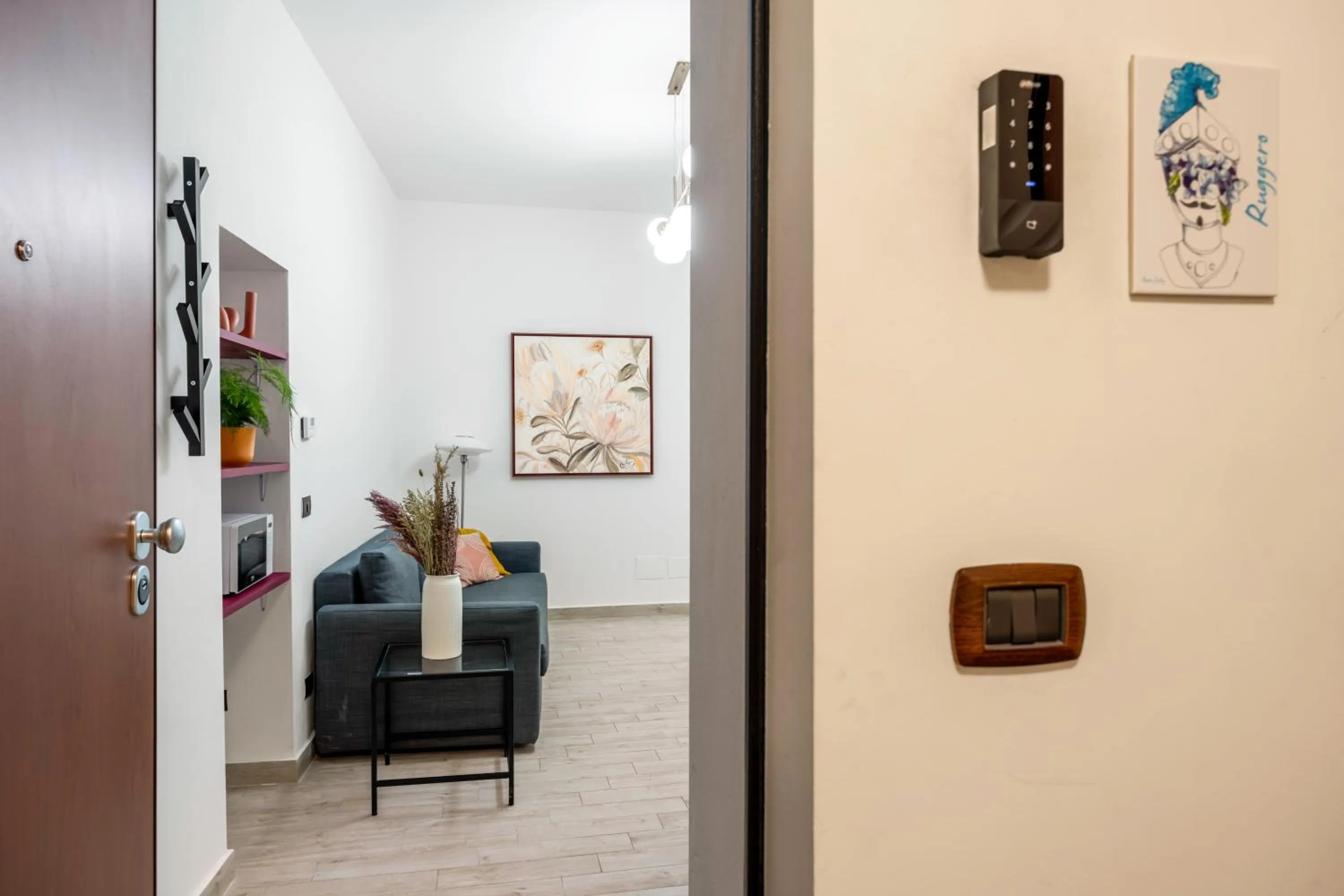 Living room in Open Sicily Residence - Central Apartments Near Quattro Canti