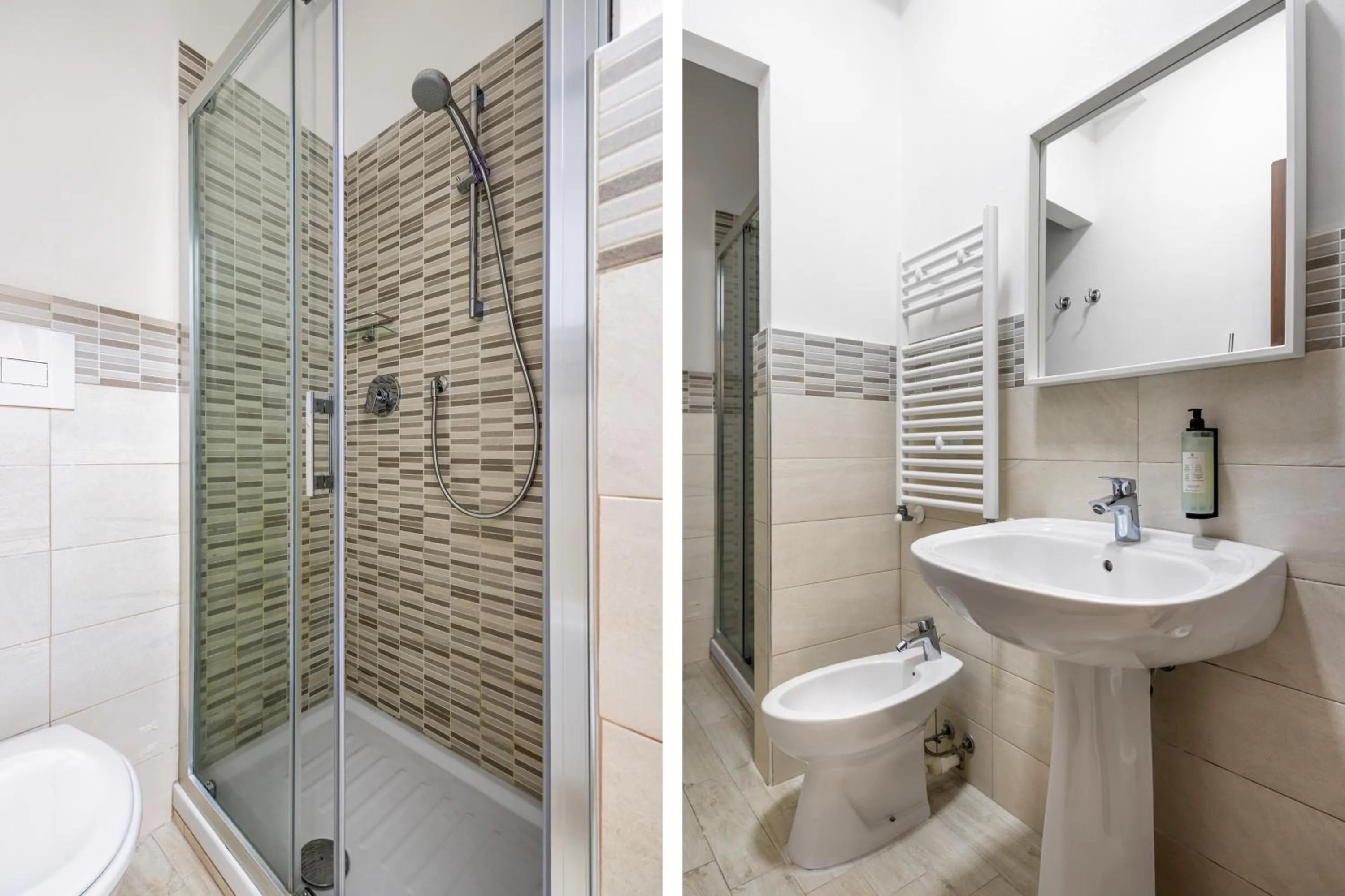 Shower in Open Sicily Residence - Central Apartments Near Quattro Canti