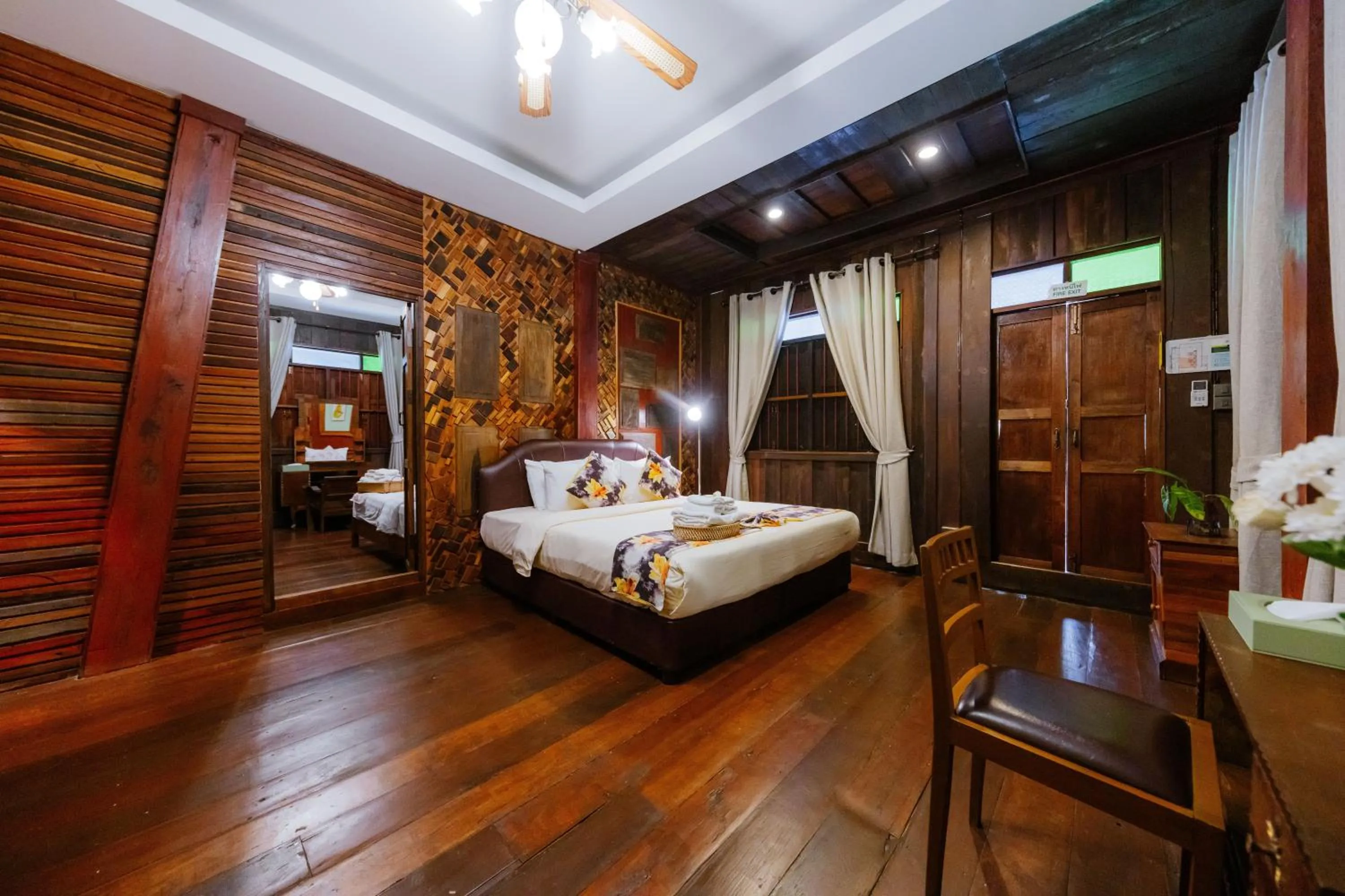 Bed in Teewana Resort Chiang Mai