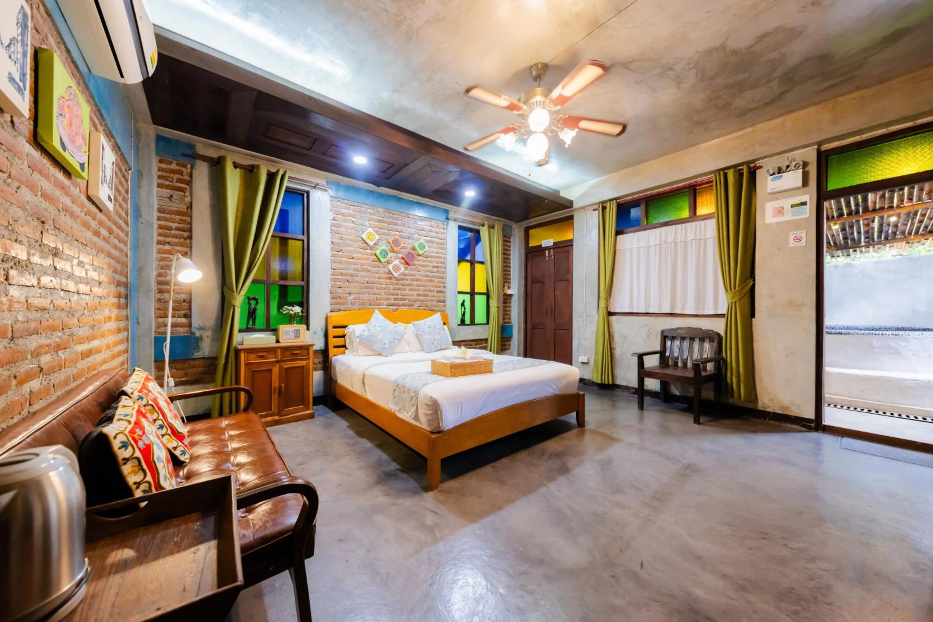 Bed in Teewana Resort Chiang Mai