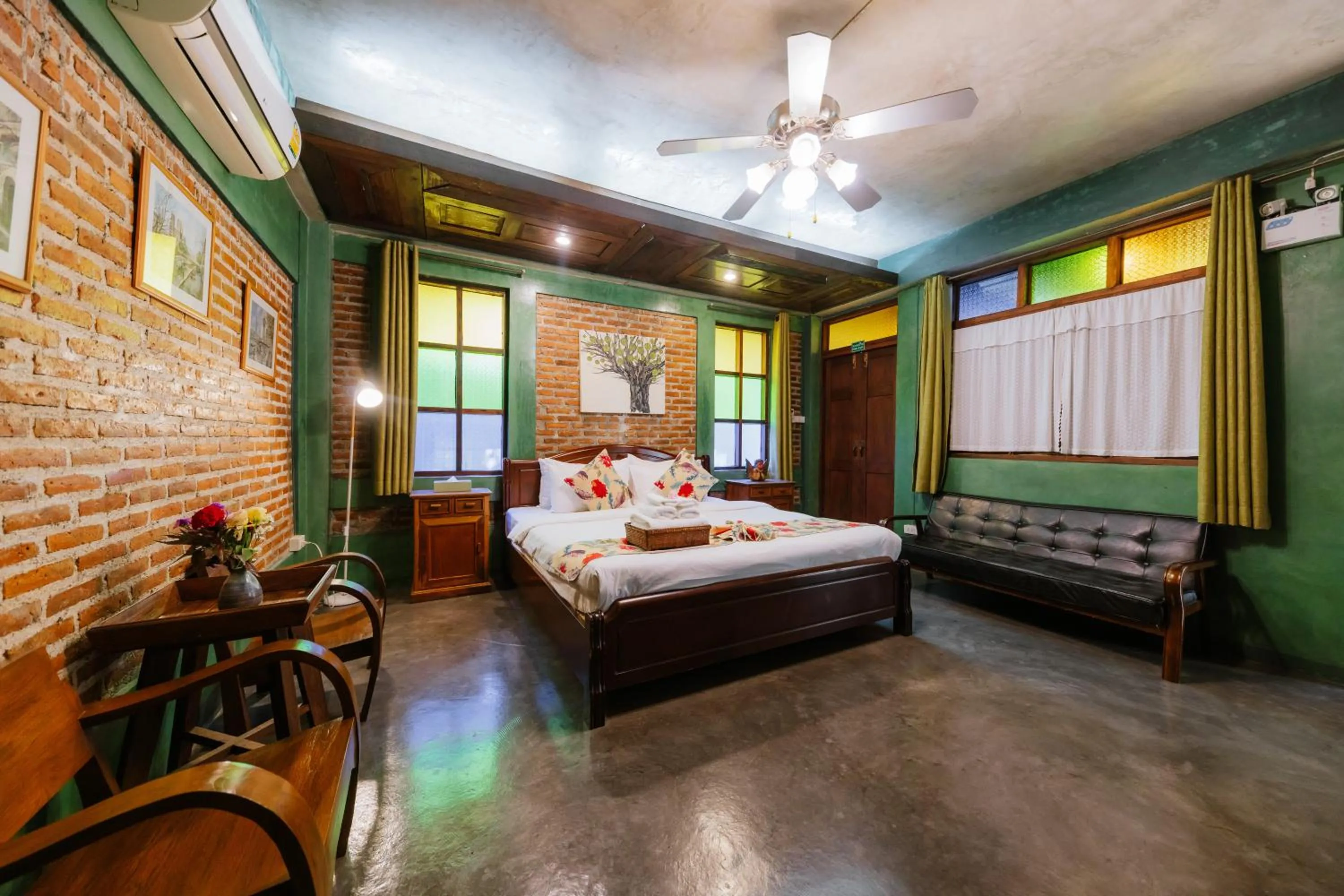 Bed in Teewana Resort Chiang Mai