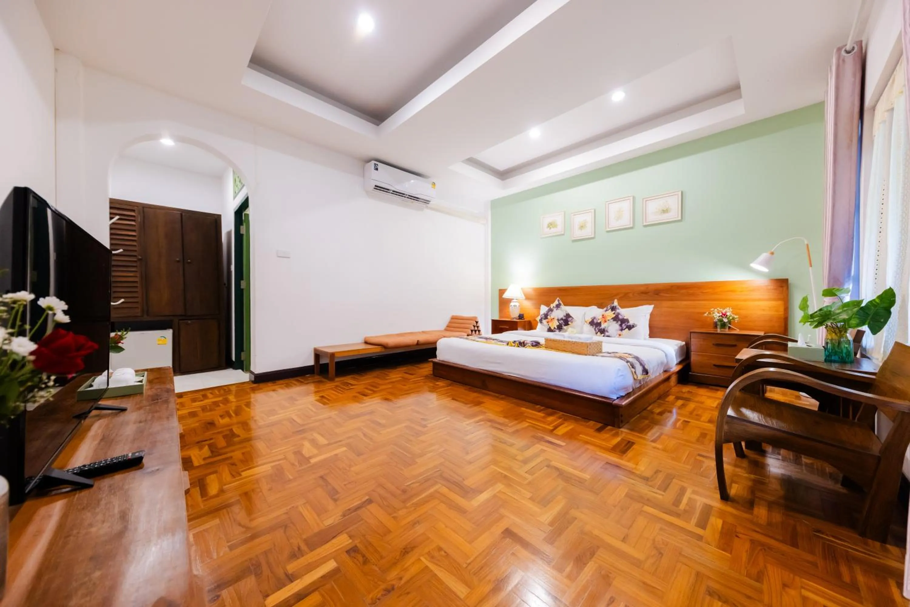 Bed in Teewana Resort Chiang Mai