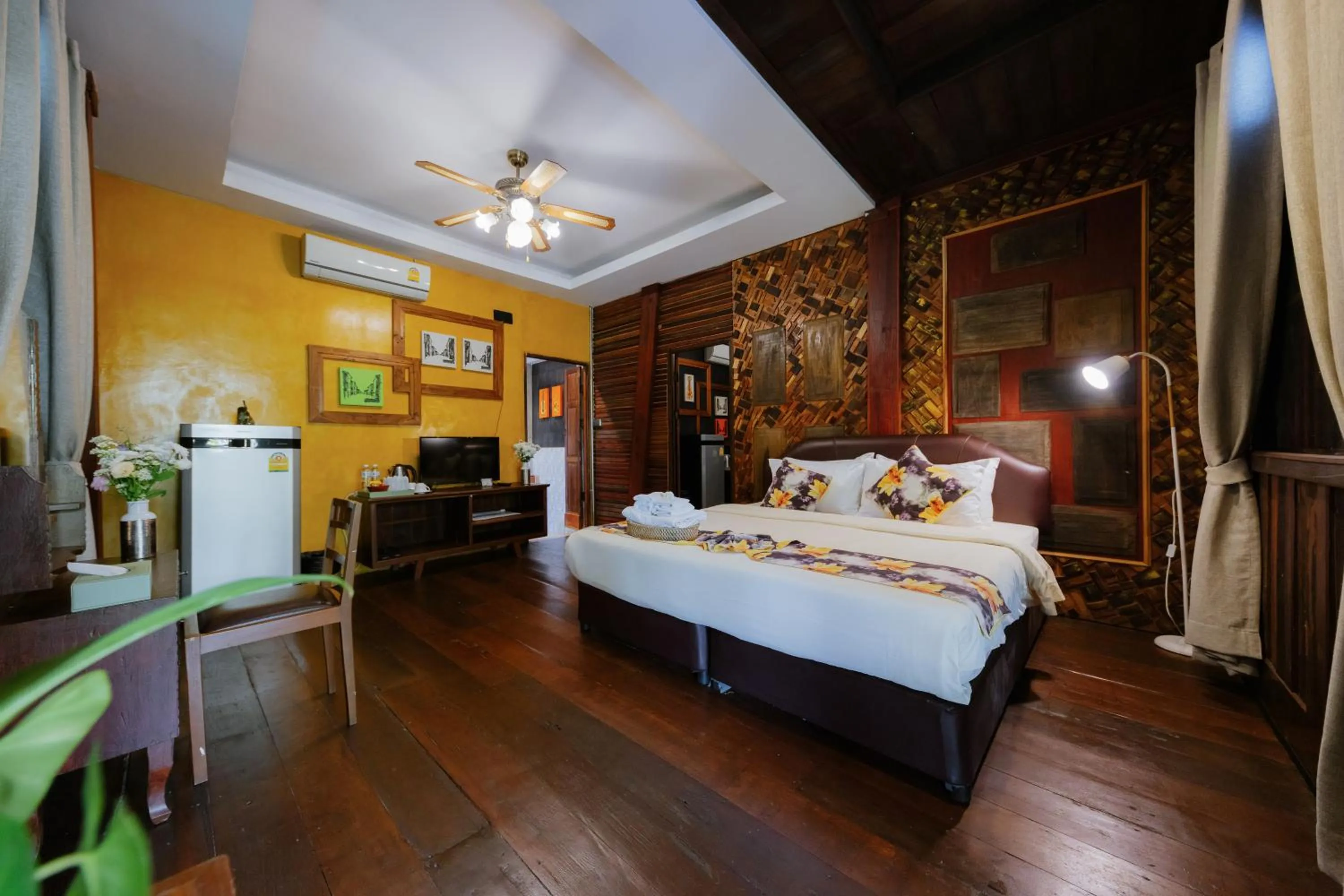 Bed in Teewana Resort Chiang Mai