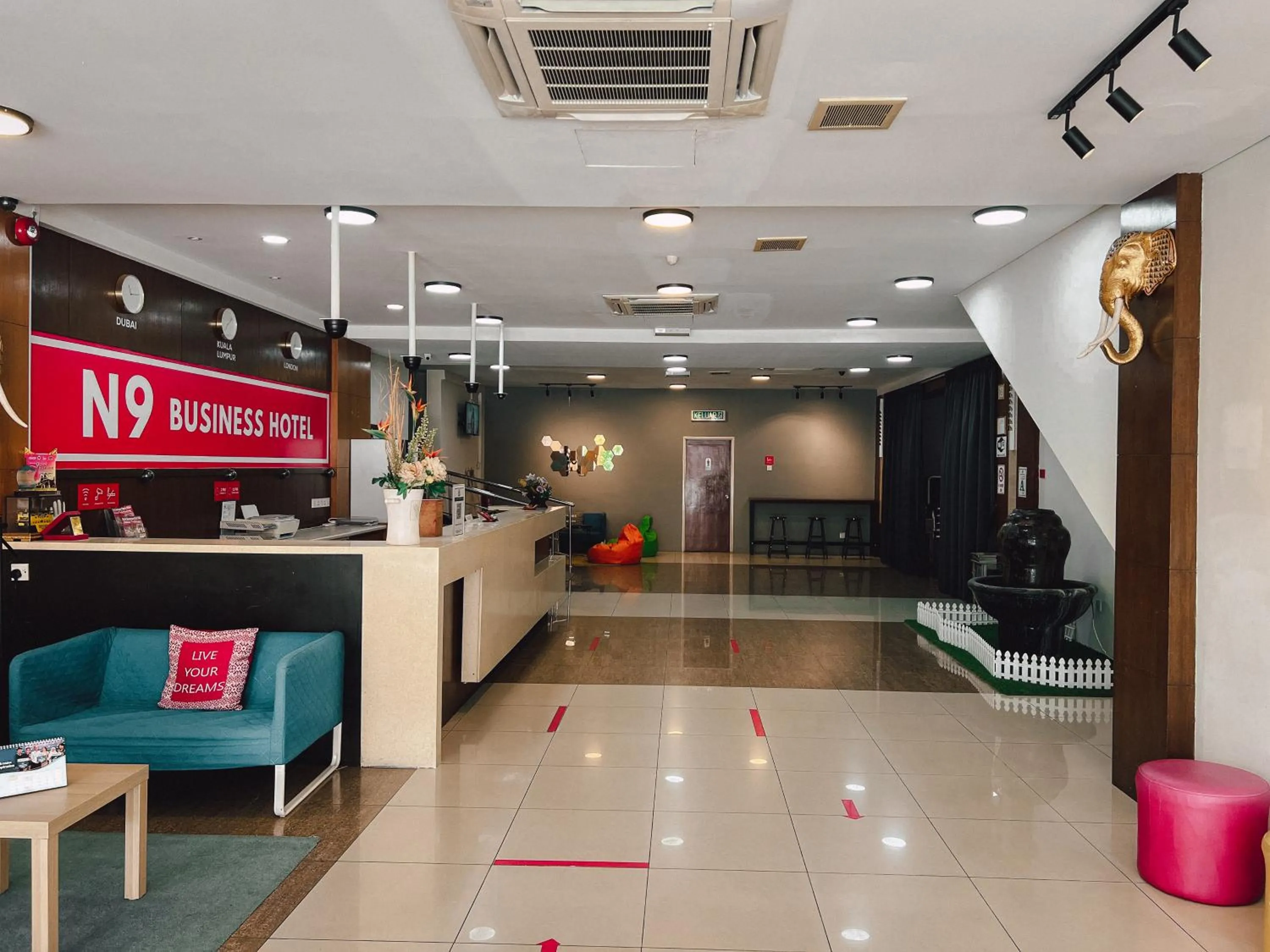 Lobby or reception in N9 Business Hotel Sdn Bhd