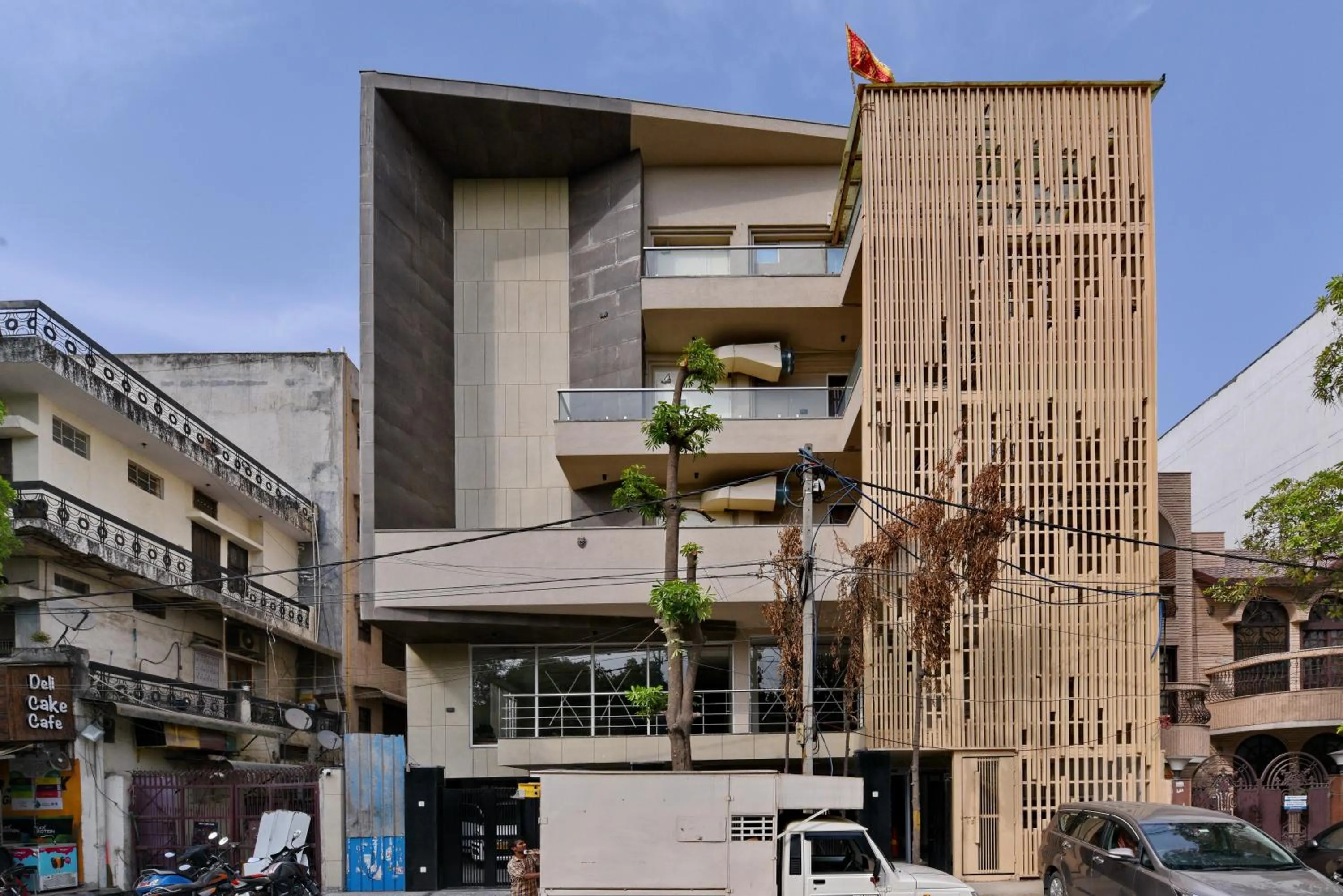 Property building in Hotel Leo Saffron - Pitampura