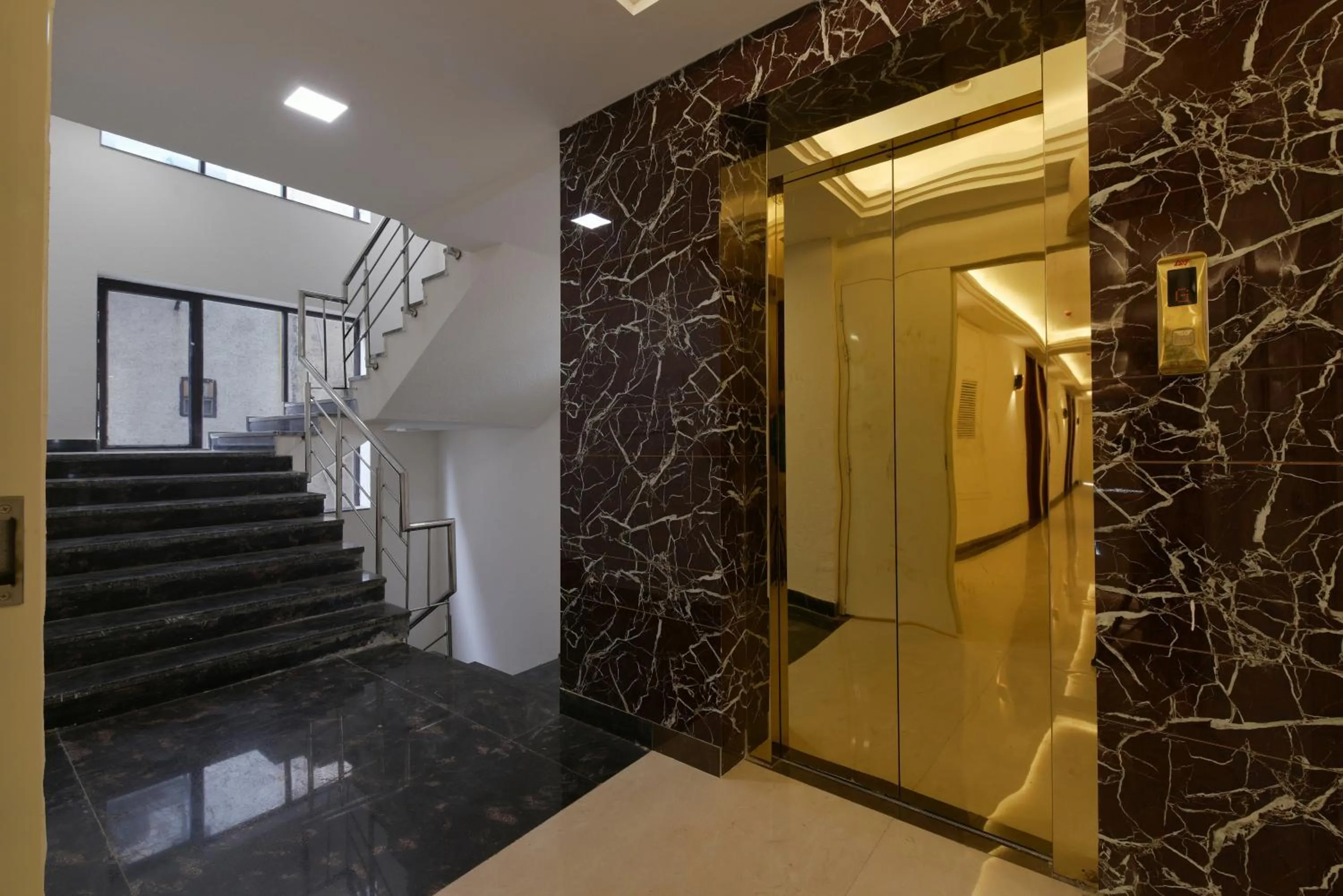 Facade/entrance in Hotel Leo Saffron - Pitampura