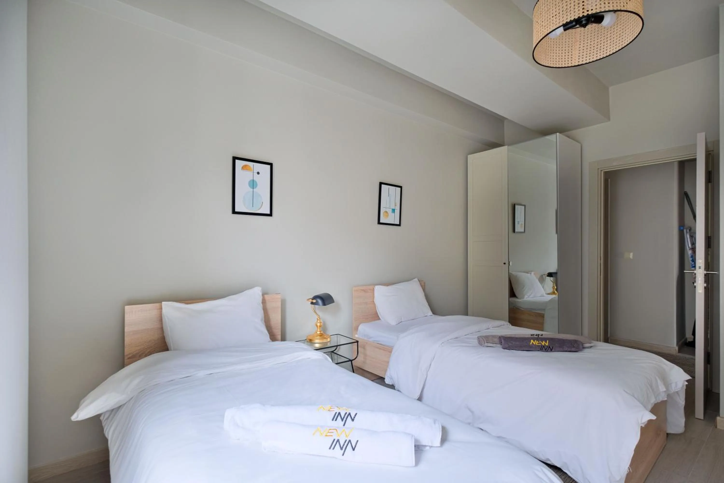 Bed in New Inn Hotel Cadde 54 Mall