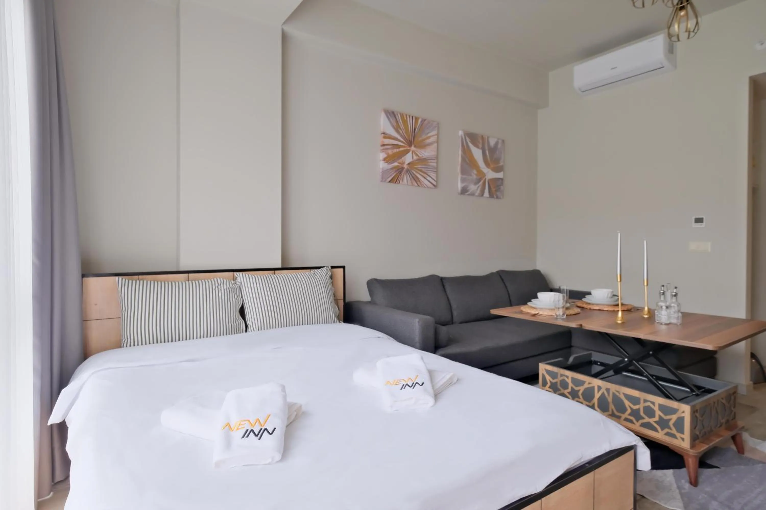 Bed in New Inn Hotel Cadde 54 Mall