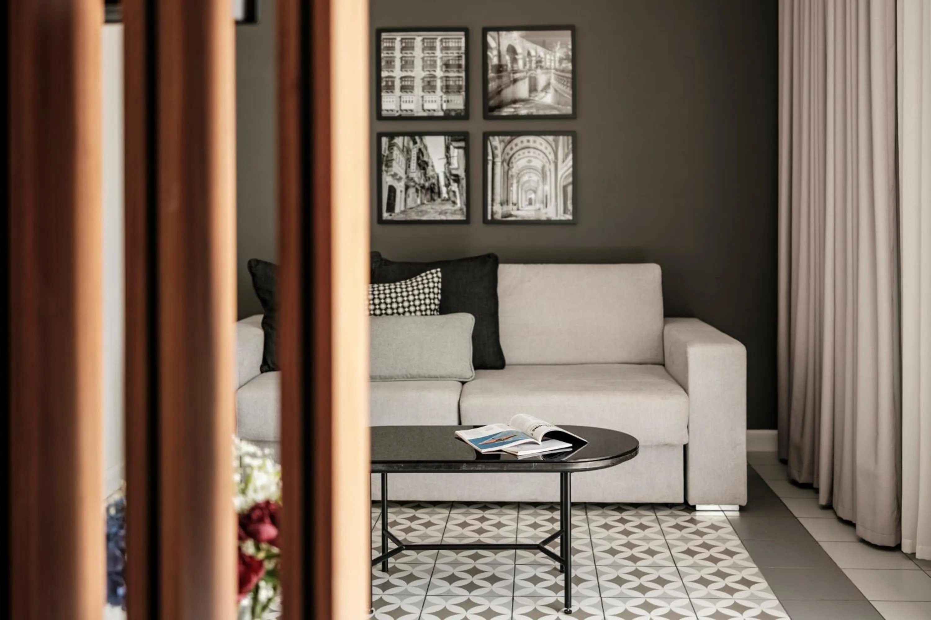 Seating area in Palazzo Ignazio