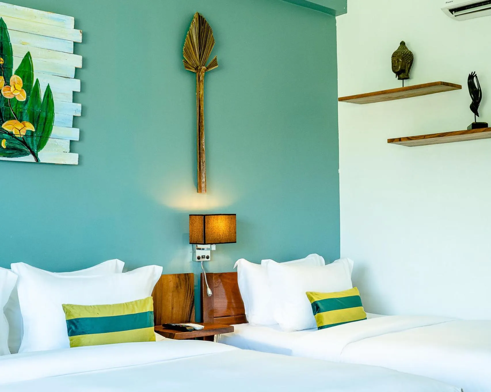 Bed in RiverTree Villa & Resort