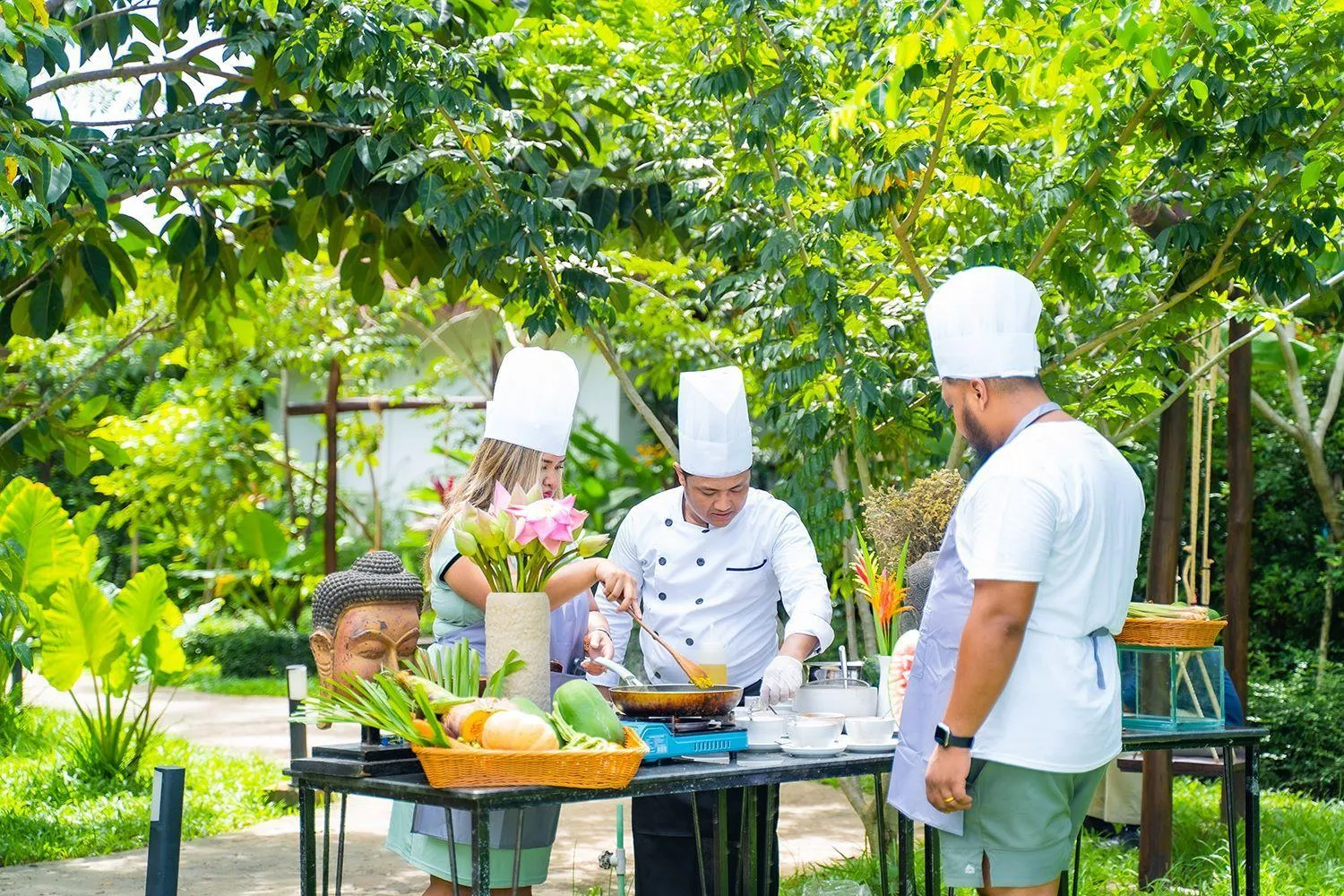 People in RiverTree Villa & Resort