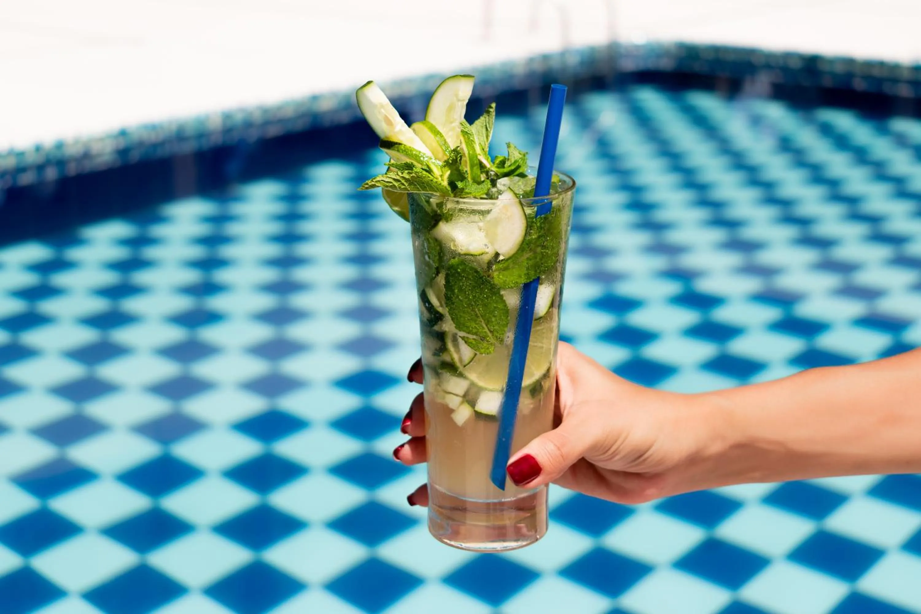 Pool view in Hotel Villa Alicia