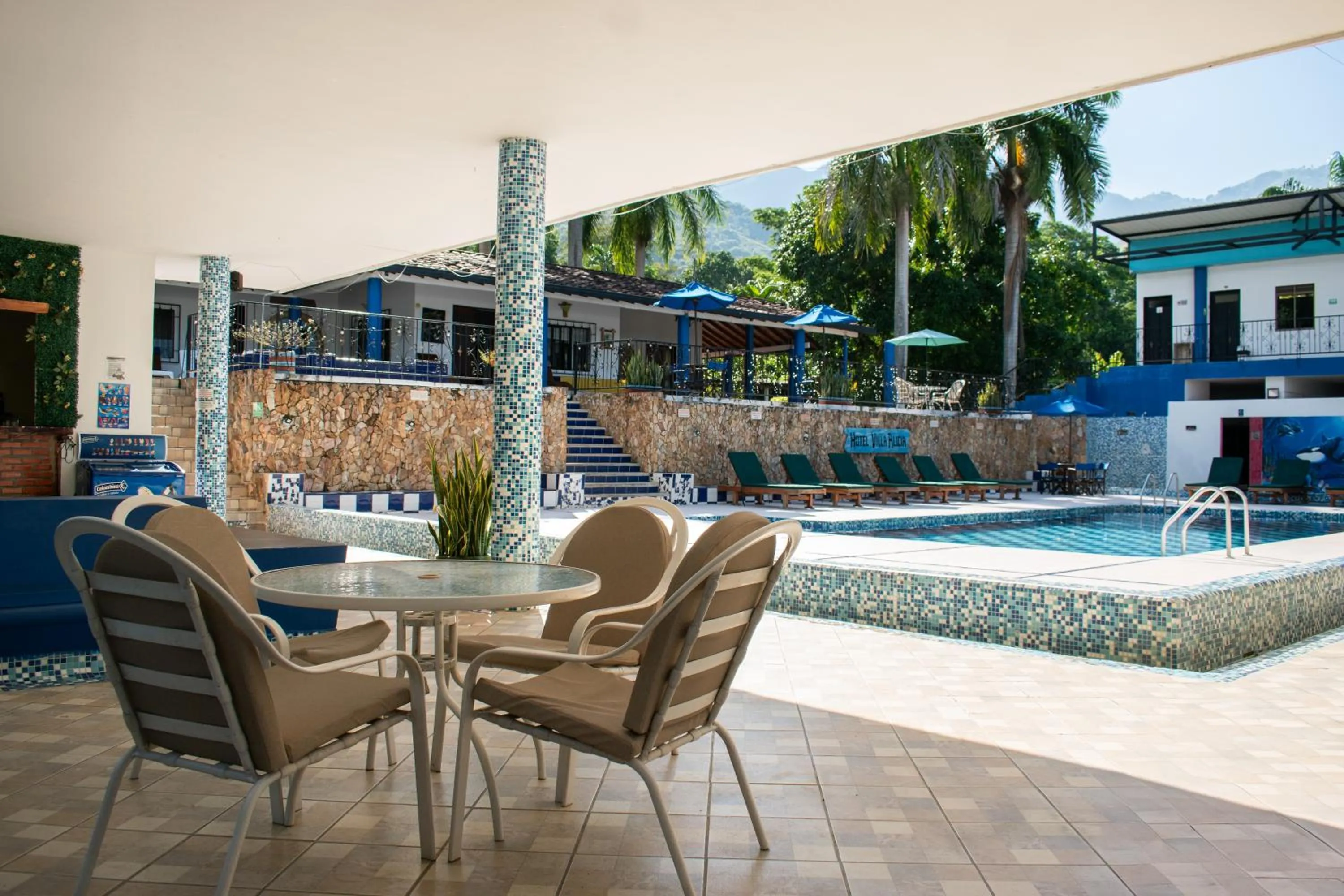 Swimming pool in Hotel Villa Alicia