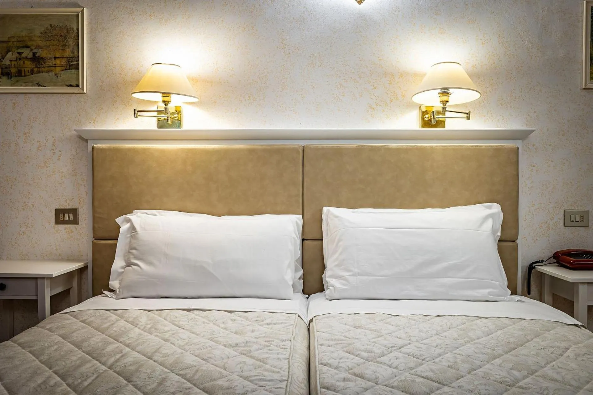 Bed in Hotel Alessandra