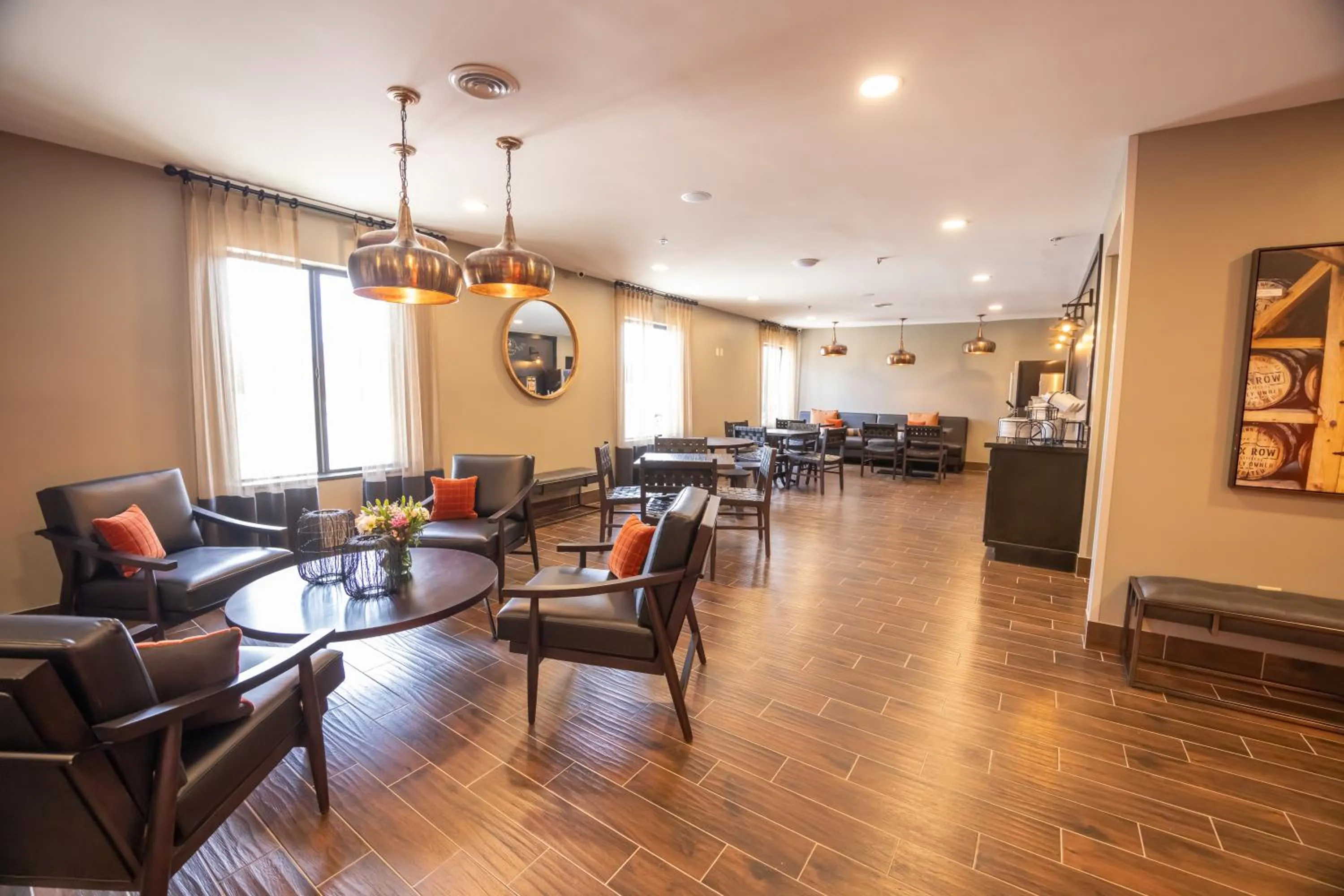 Seating area in Distill-Inn