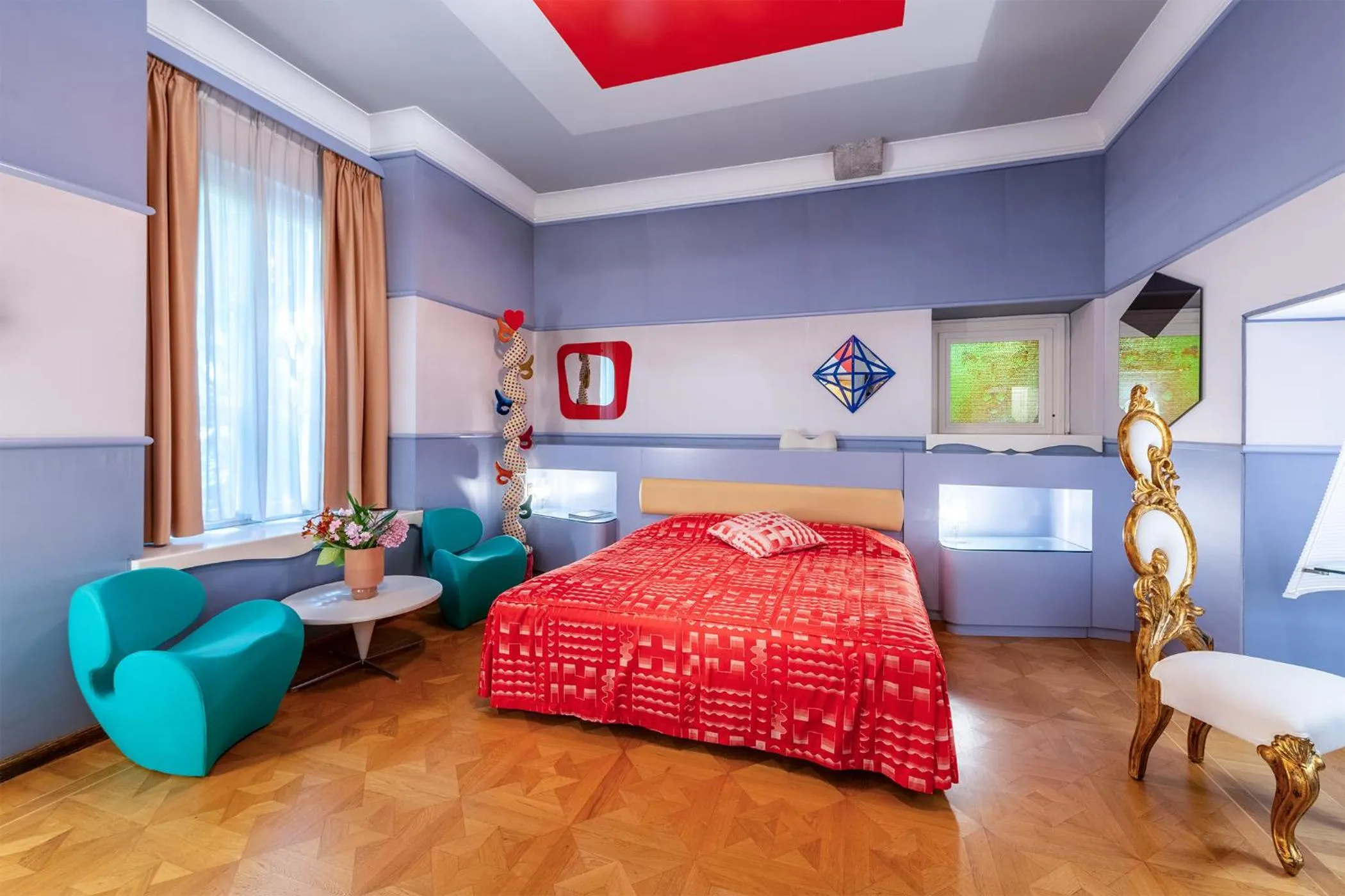 Bedroom, Bed in Byblos Art Hotel Villa Amistà