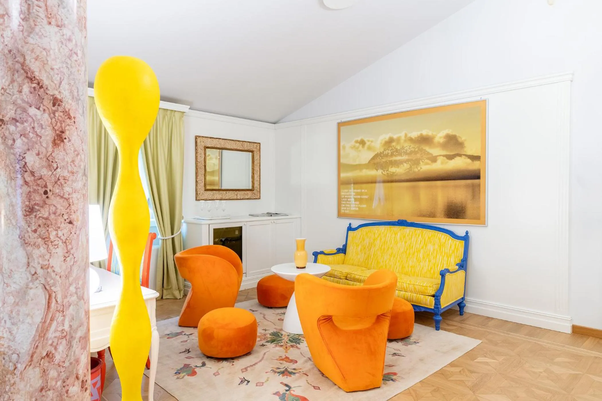 Living room in Byblos Art Hotel Villa Amistà