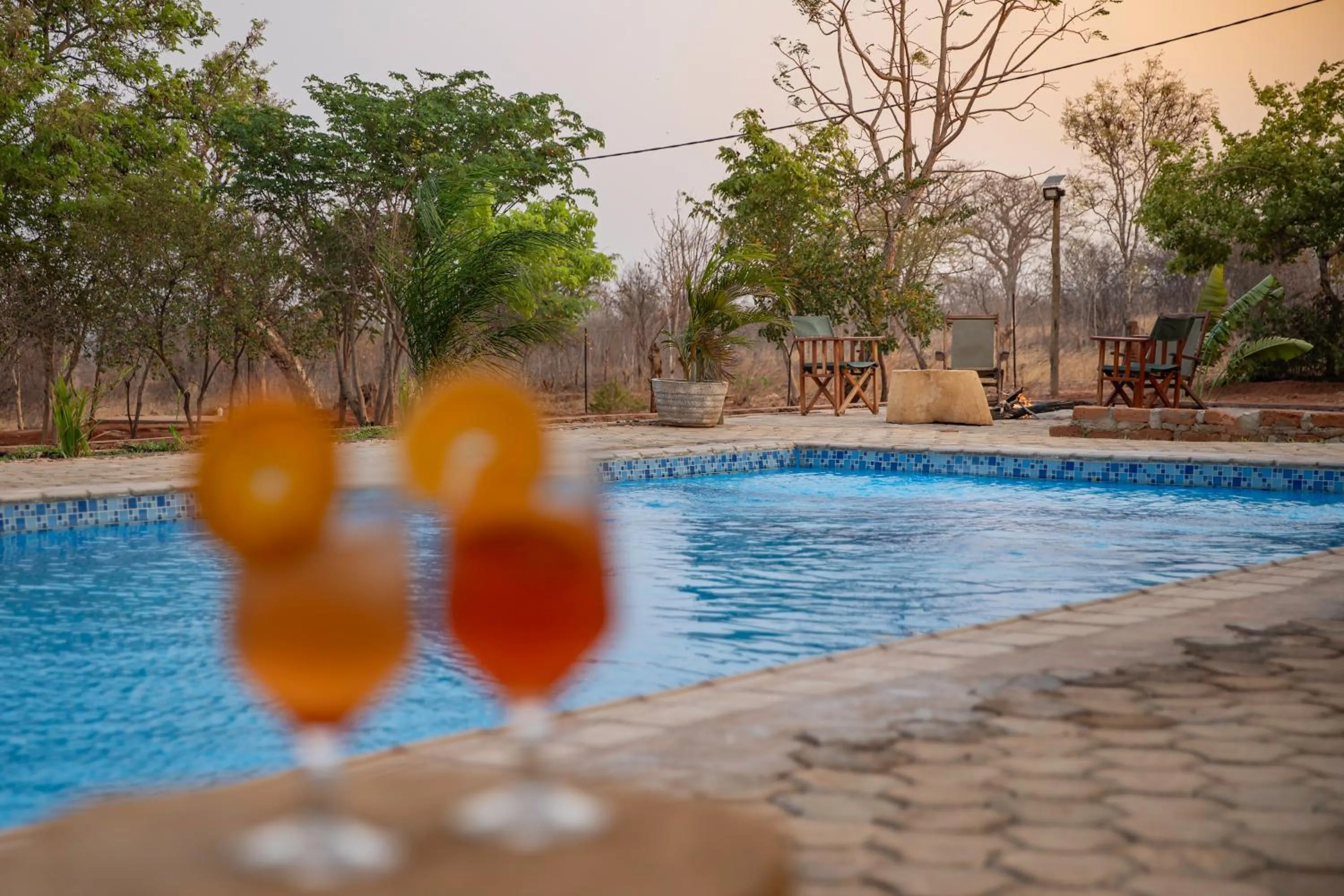 Swimming pool in The Nkhosi Livingstone Lodge and Spa