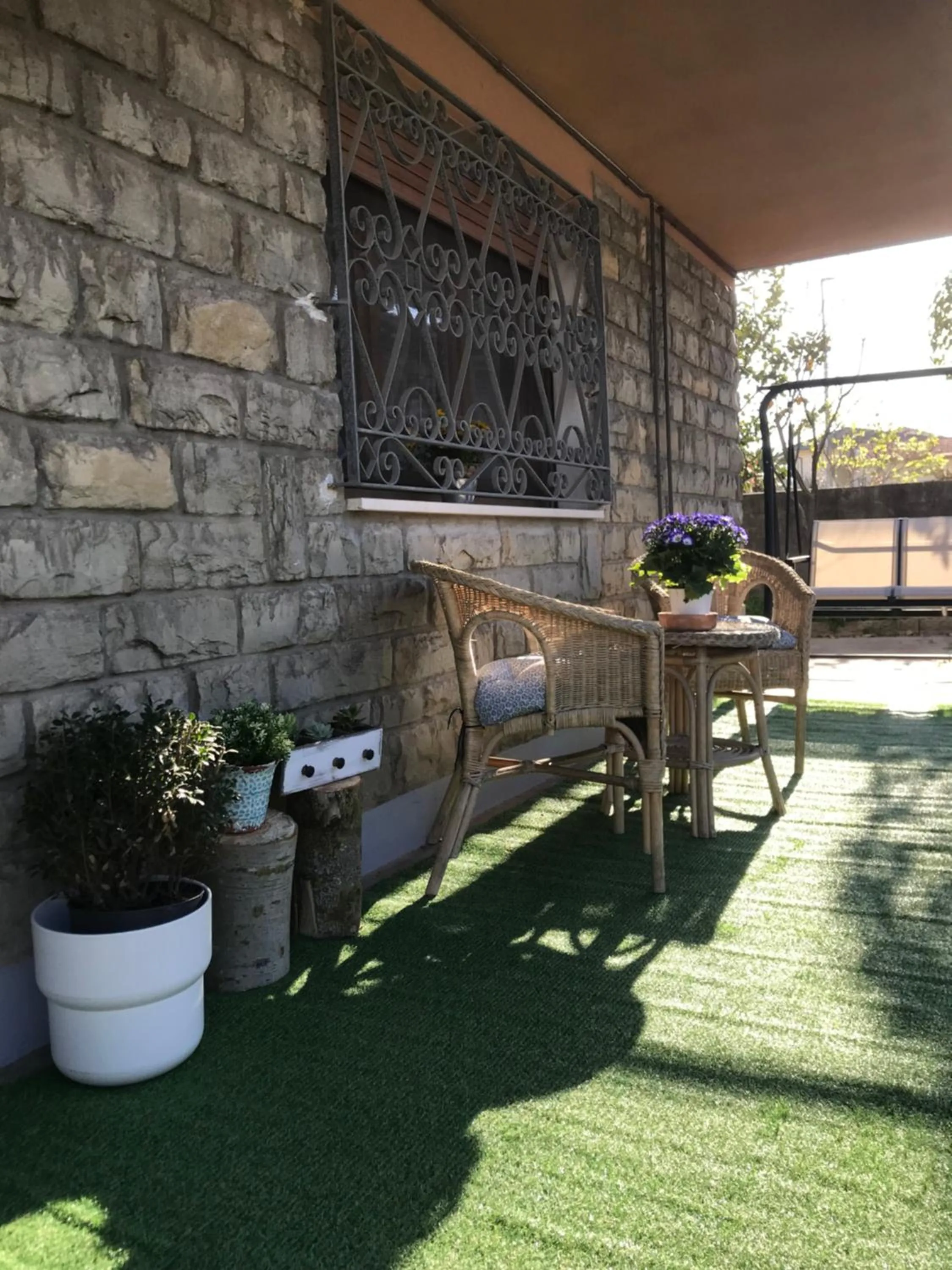 Patio in B&B La Bohème Porto Garibaldi