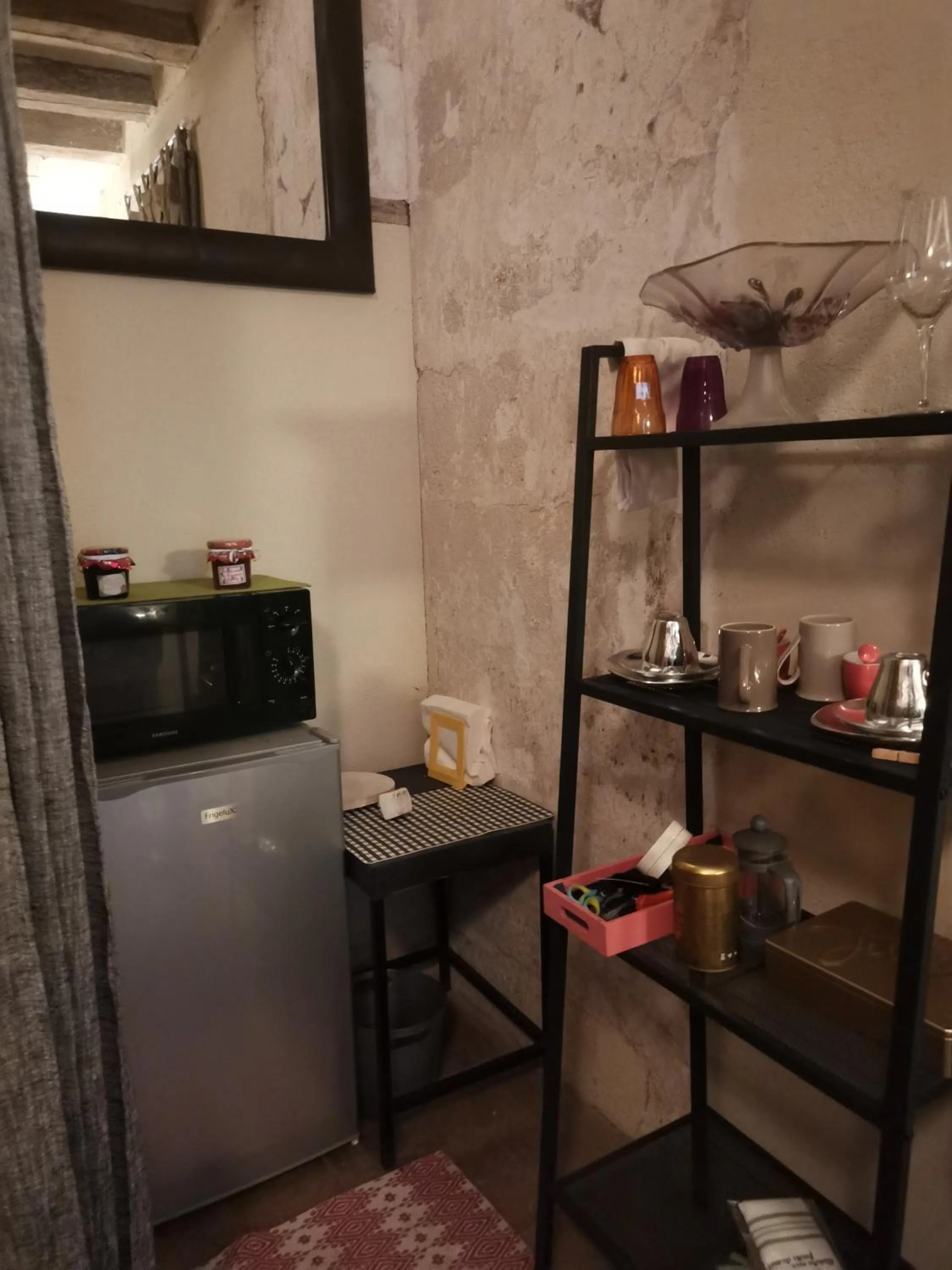 Seating area in La Chambre de la Mine