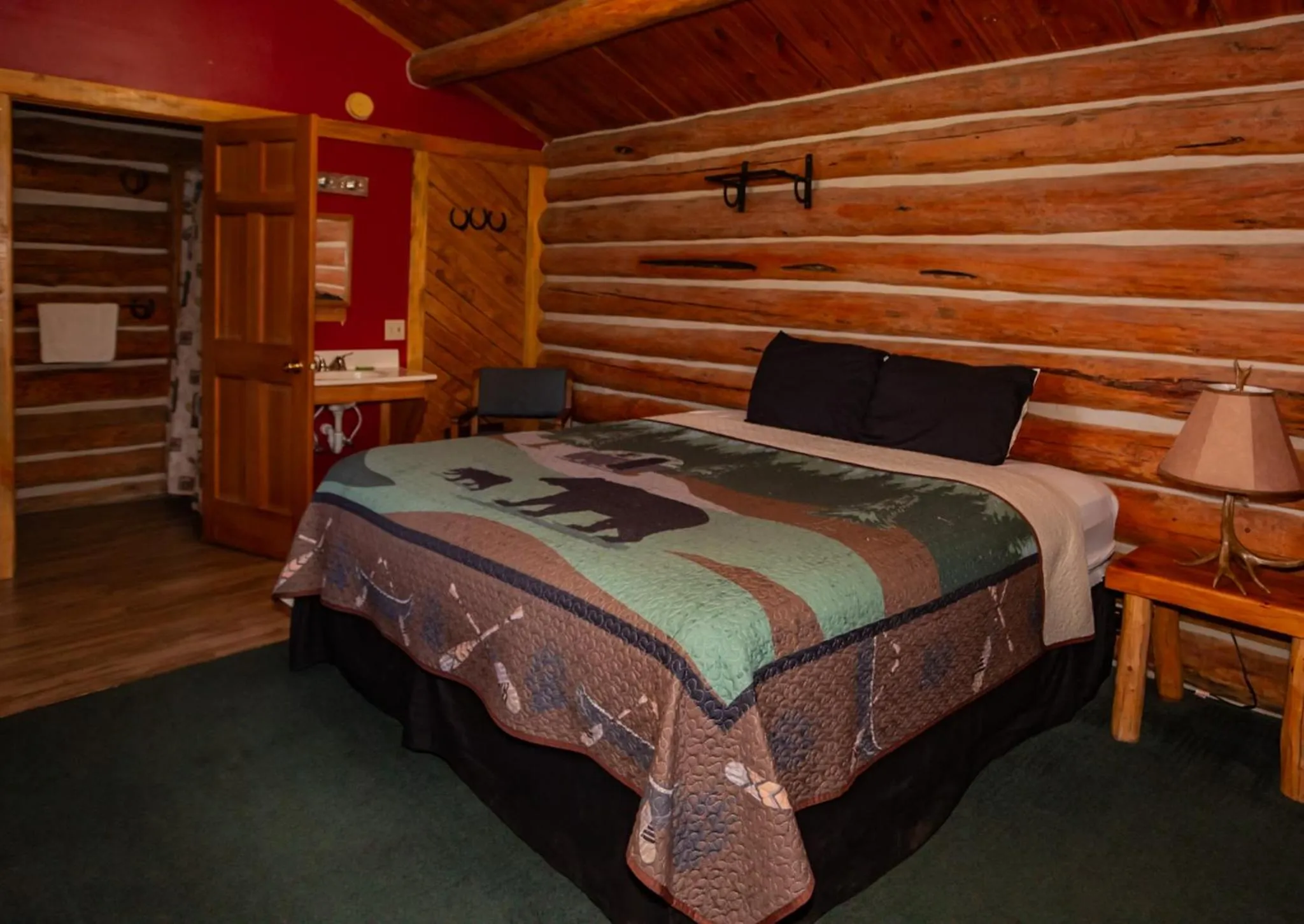 Bed in Crooked Creek Guest Ranch
