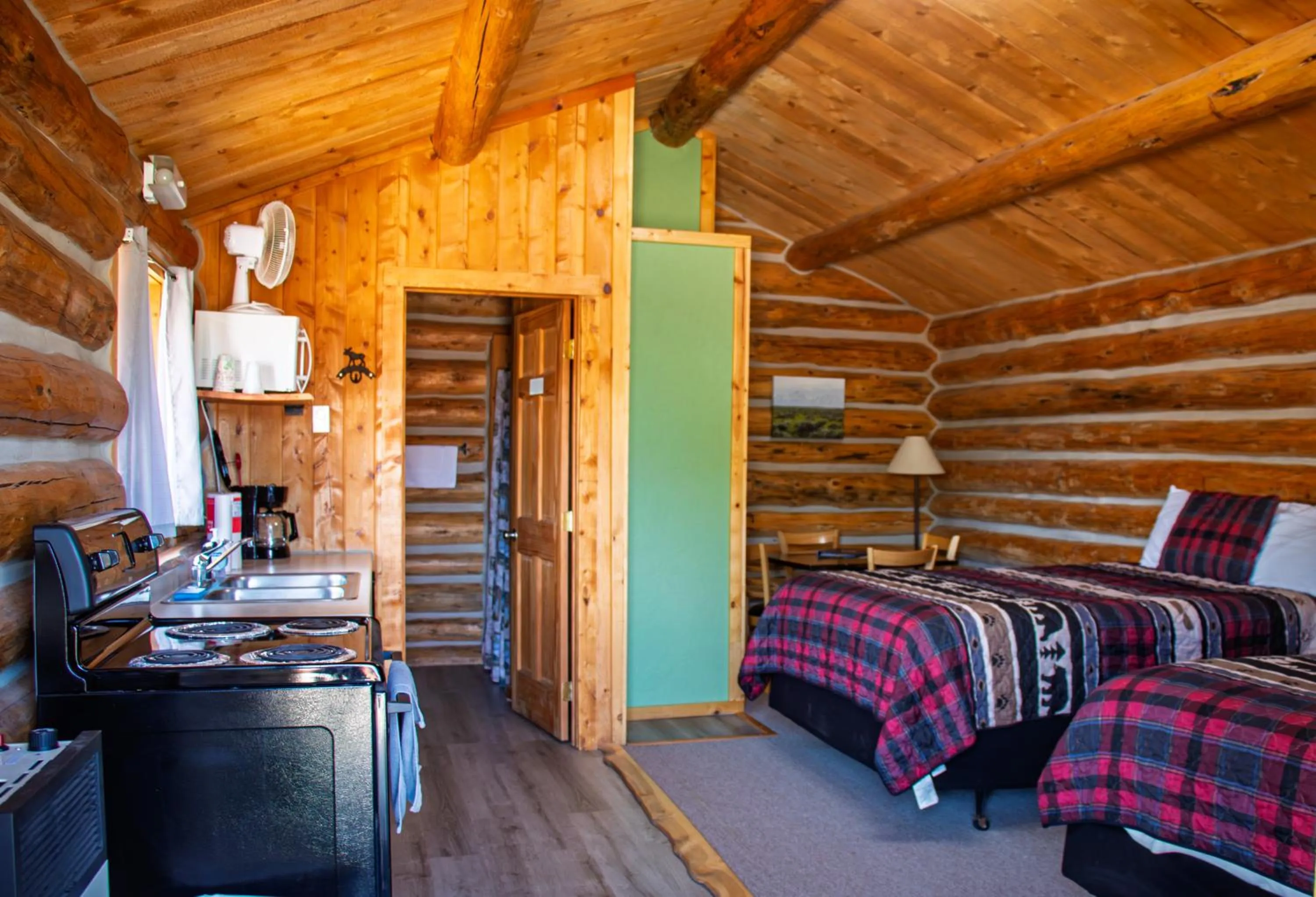 Bed in Crooked Creek Guest Ranch