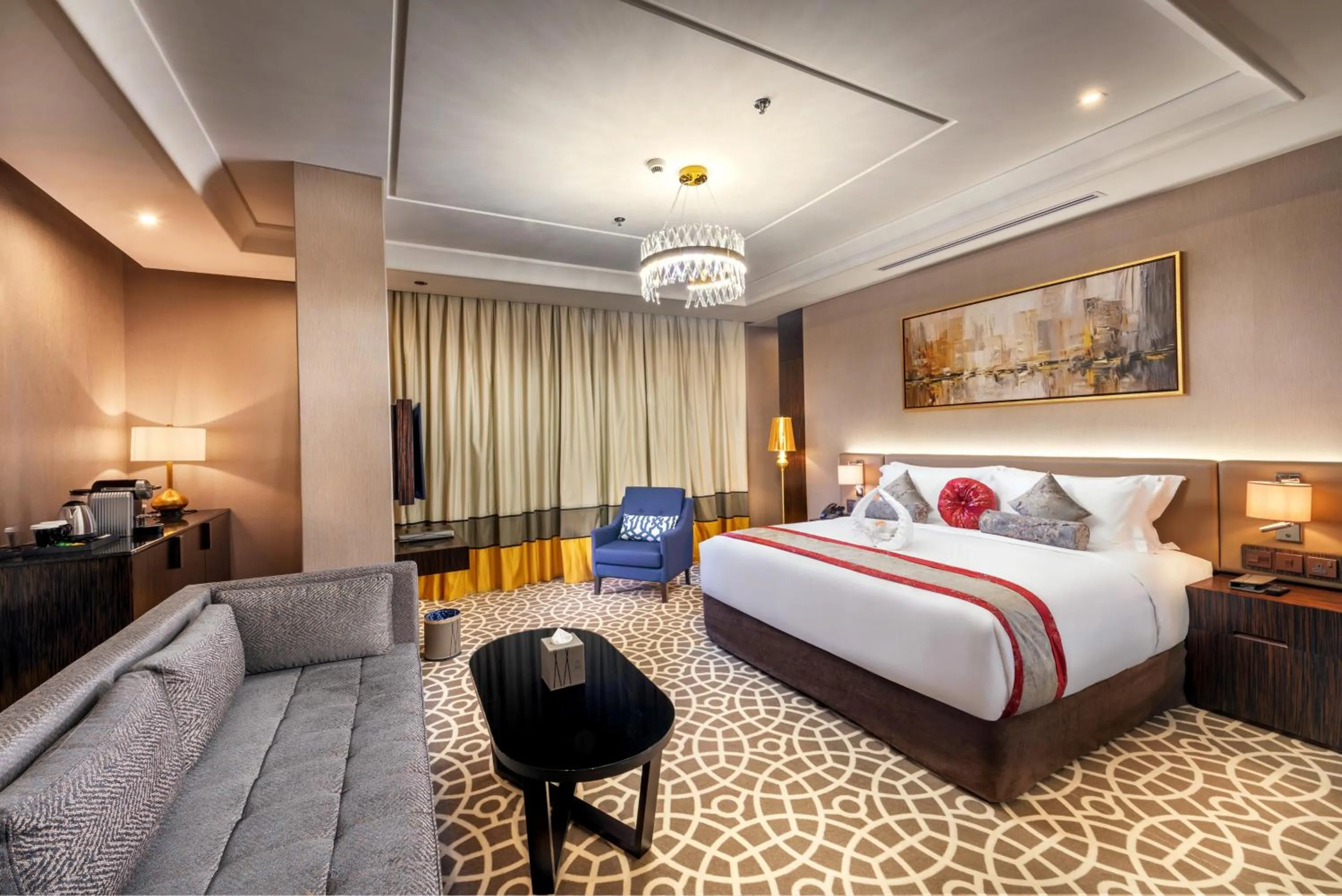 Bed in Nivel Hotel Abha