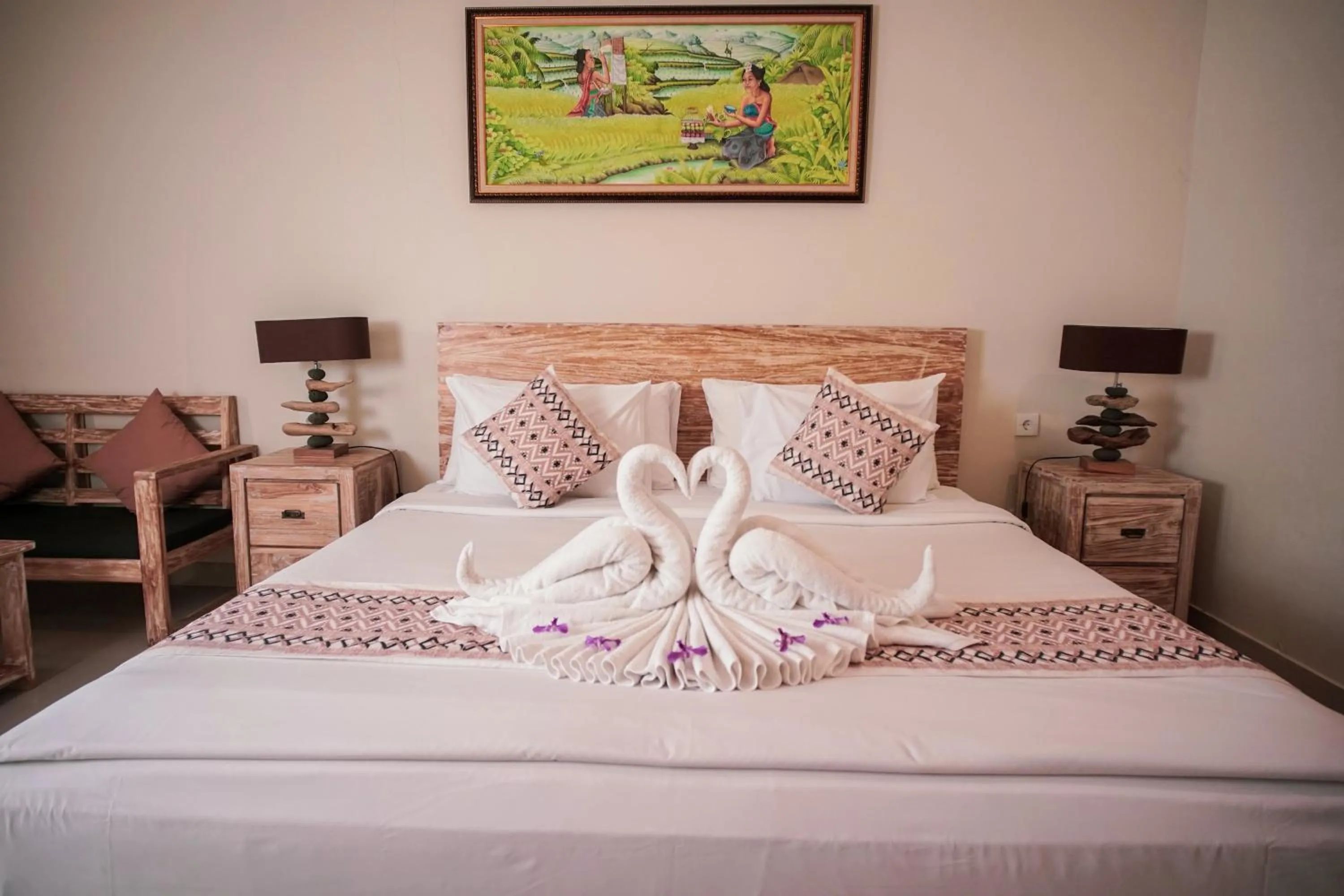 Bedroom, Bed in Green D'mel Bali