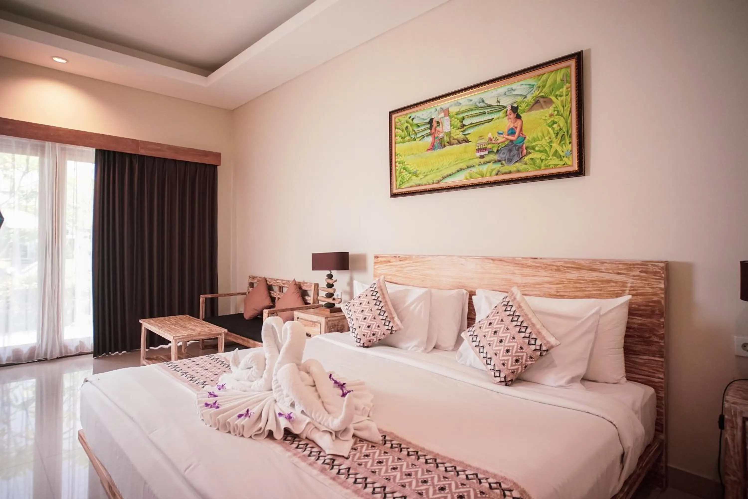 Bedroom, Bed in Green D'mel Bali