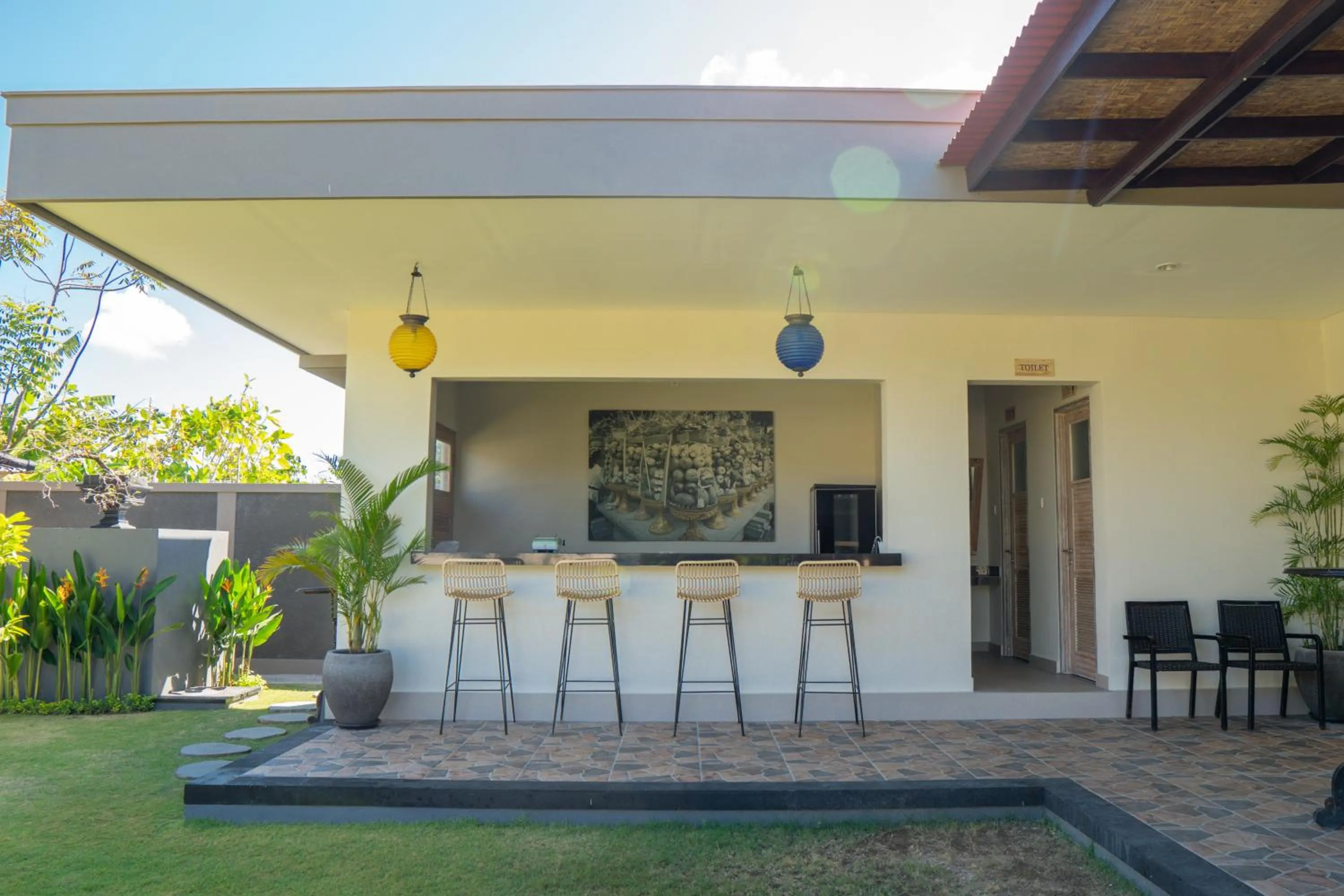 kitchen in Green D'mel Bali