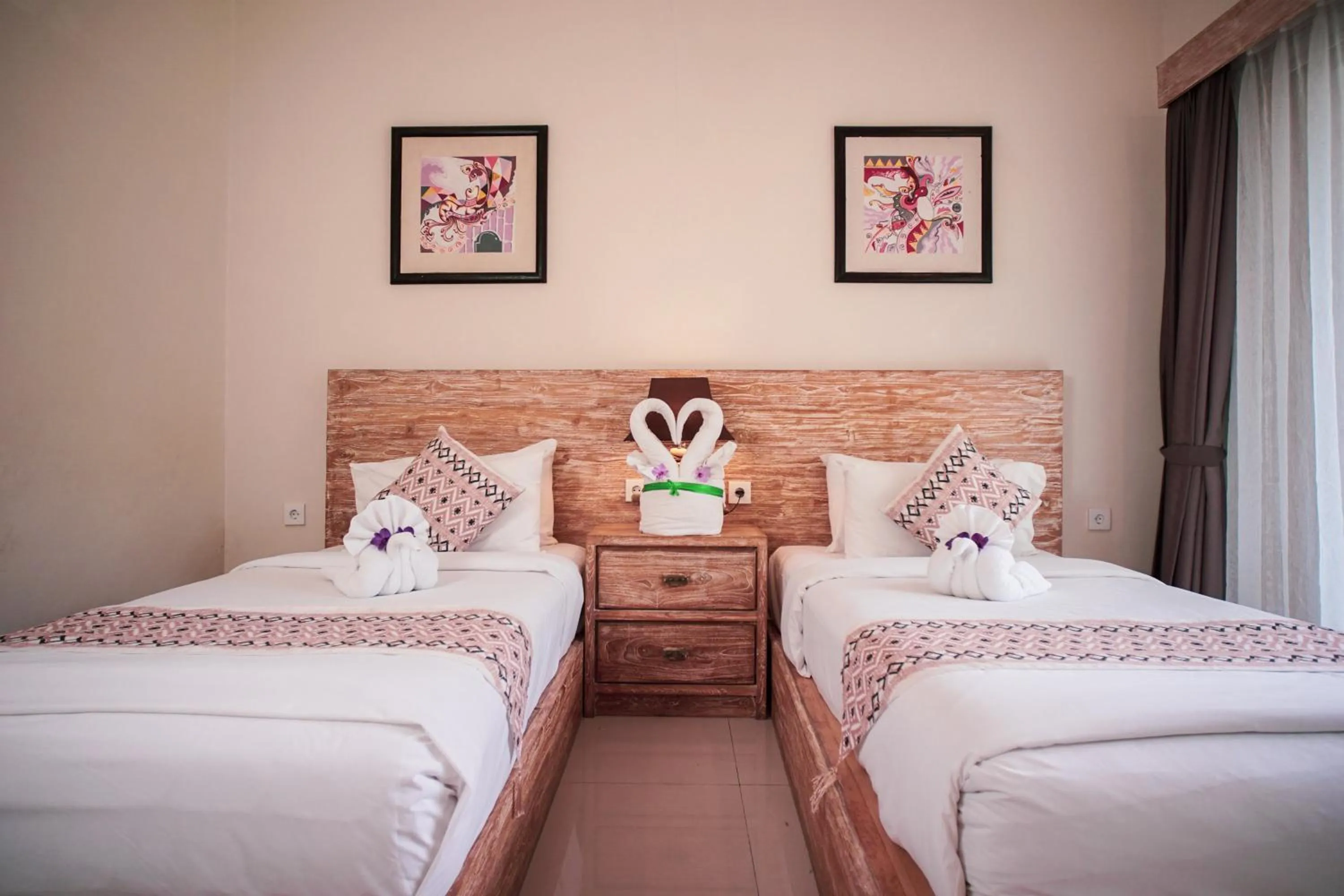 Bedroom, Bed in Green D'mel Bali