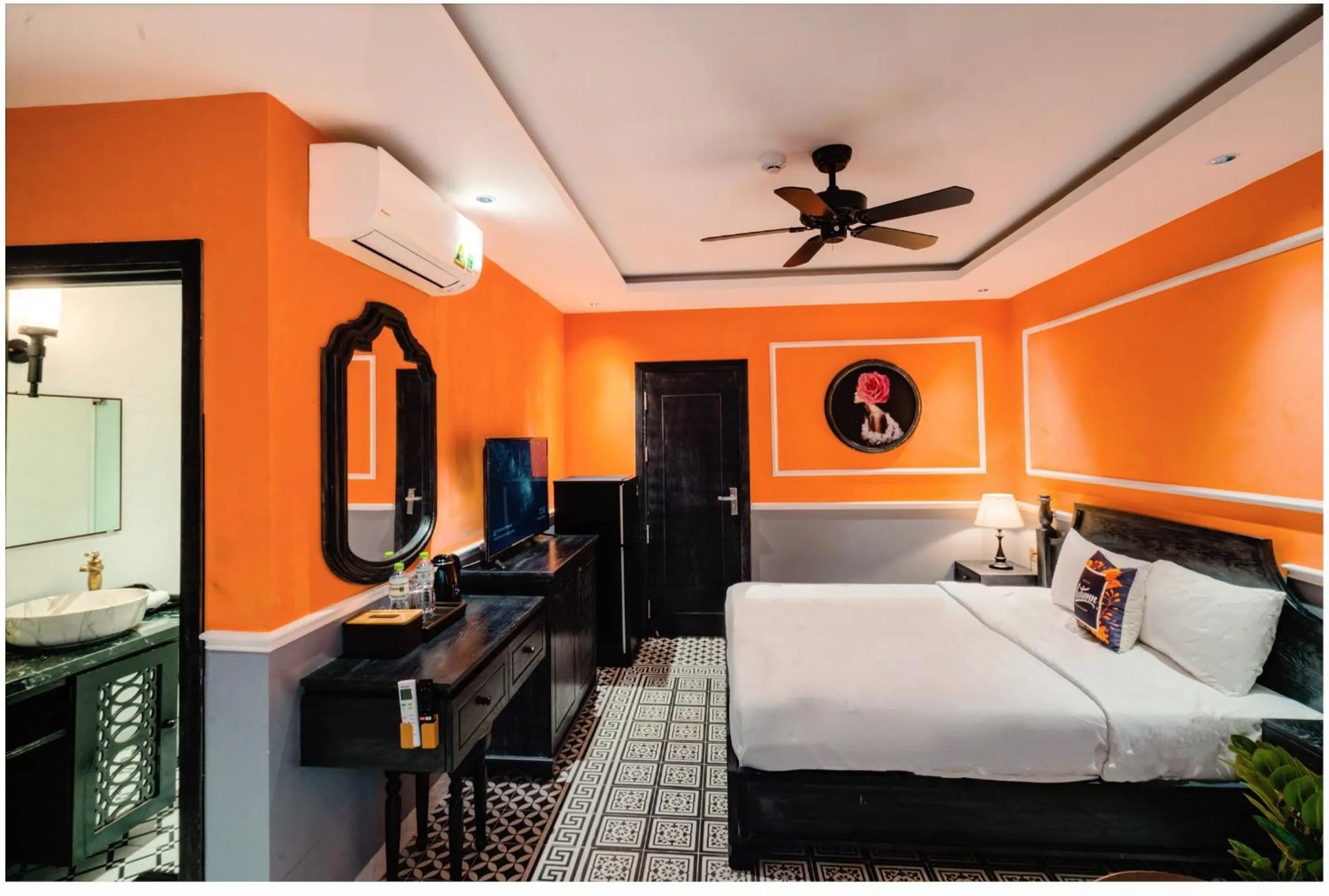 Bed in Dérive Boutique Villa & Apartment Da Nang