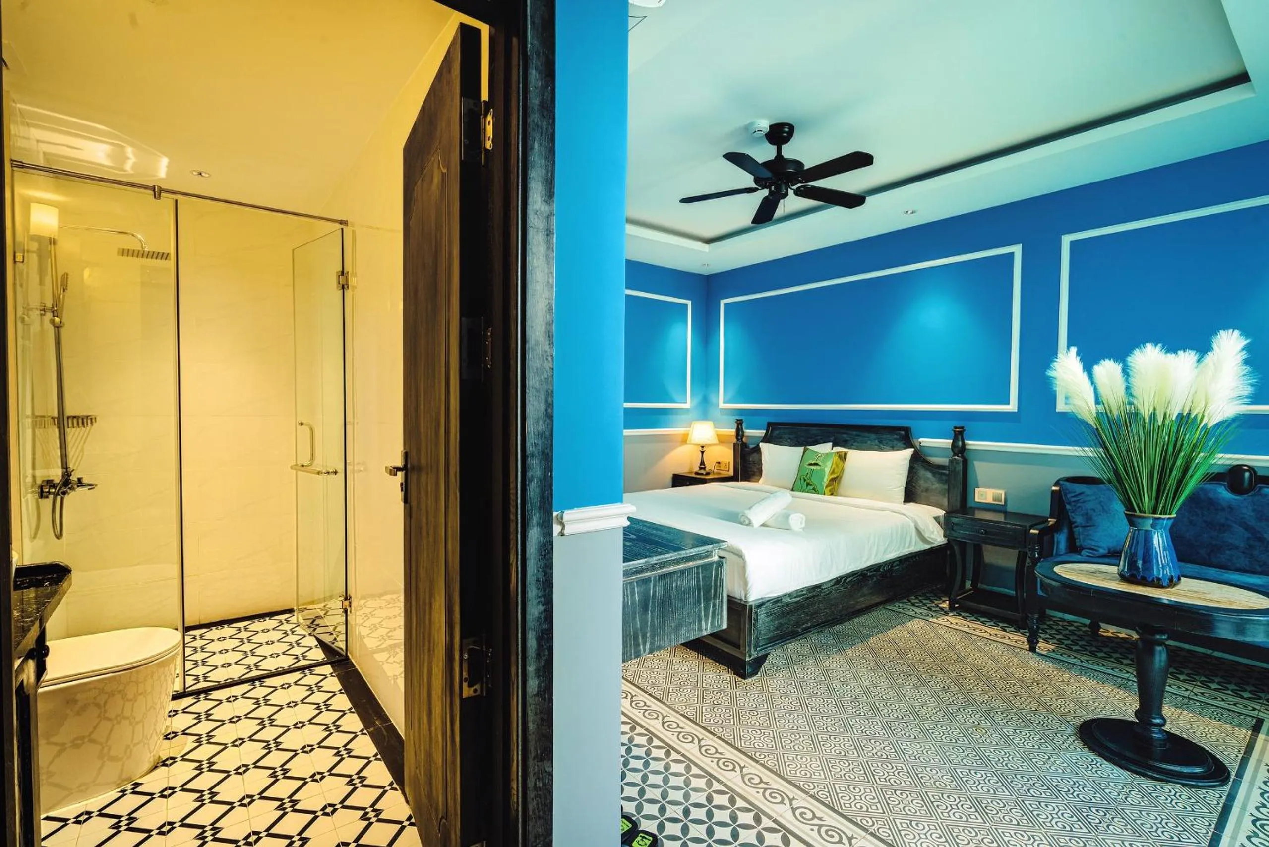 Bed in Dérive Boutique Villa & Apartment Da Nang