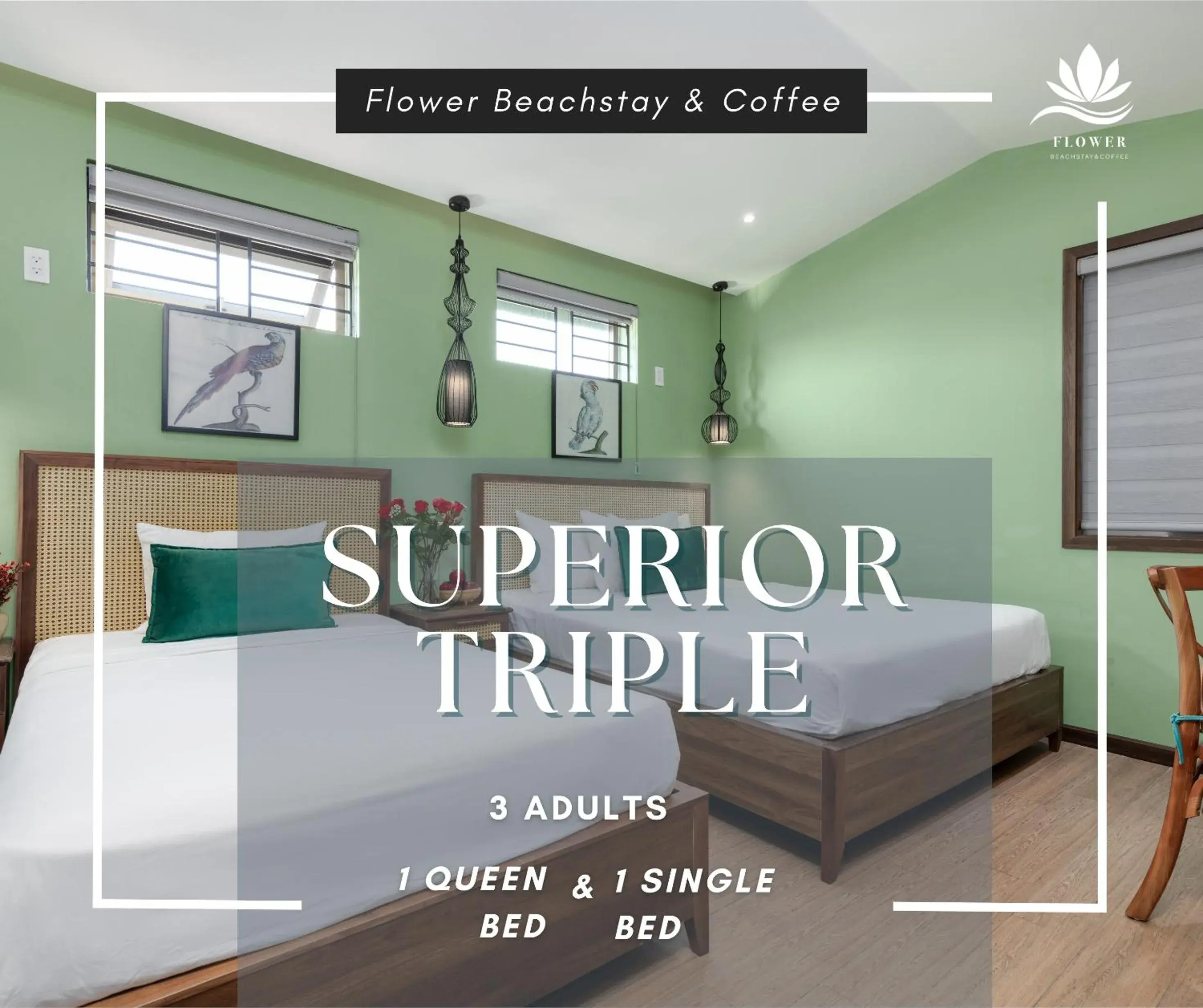 Superior Triple Room in FLOWER BEACHSTAY & COFFEE Superior Triple Room in FLOWER BEACHSTAY & COFFEE
