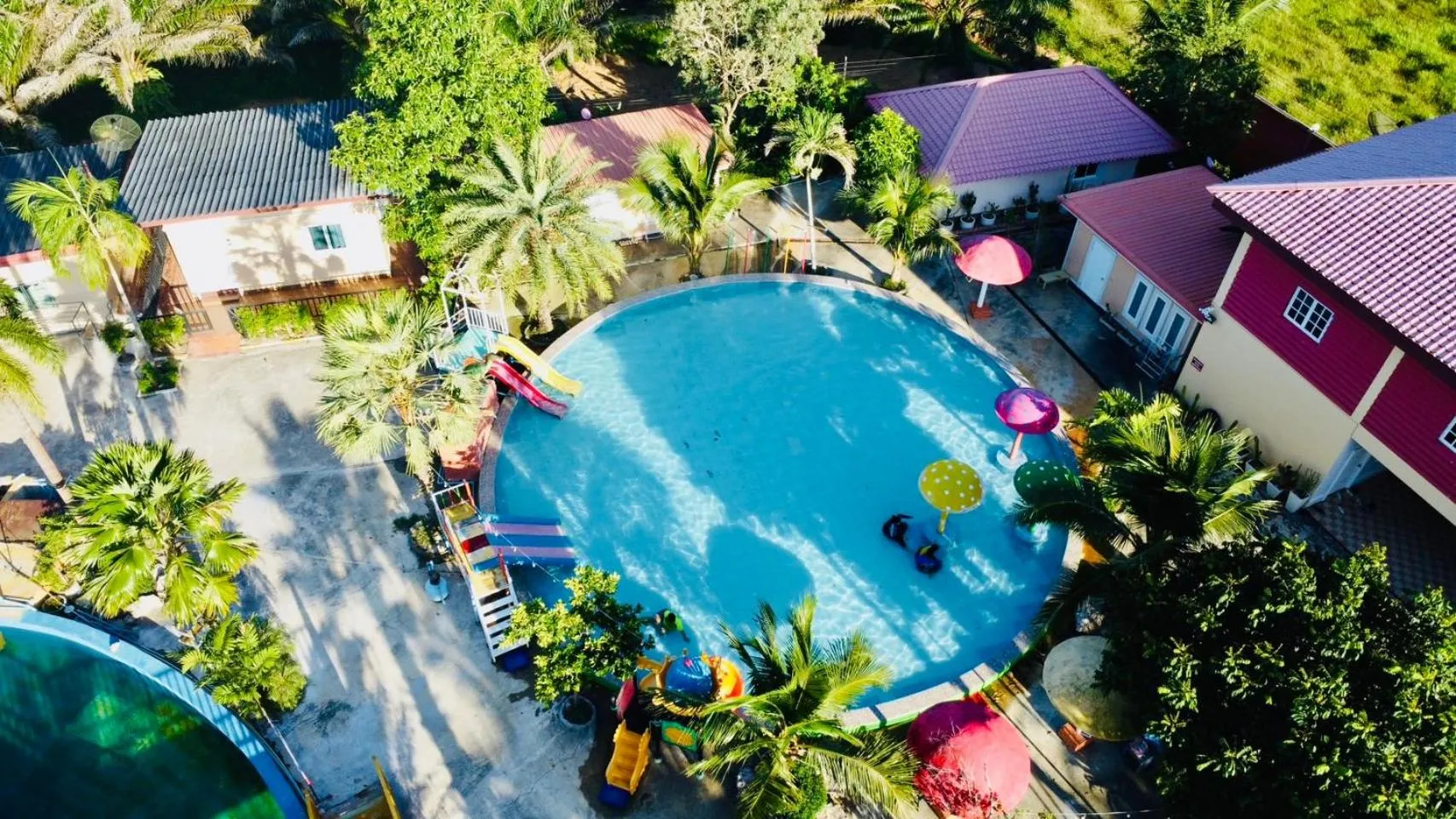 Property building in Trang Oasis Waterpark Hotel