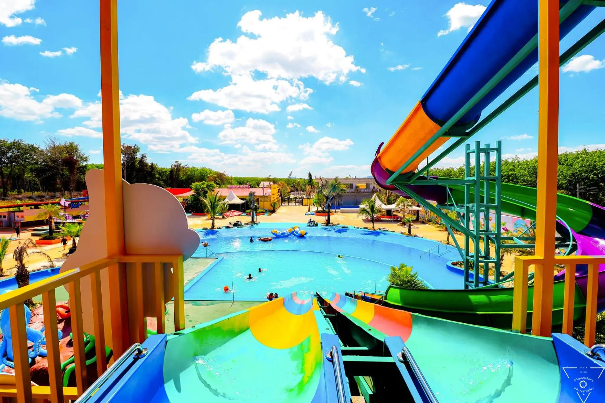 Aqua park in Trang Oasis Waterpark Hotel
