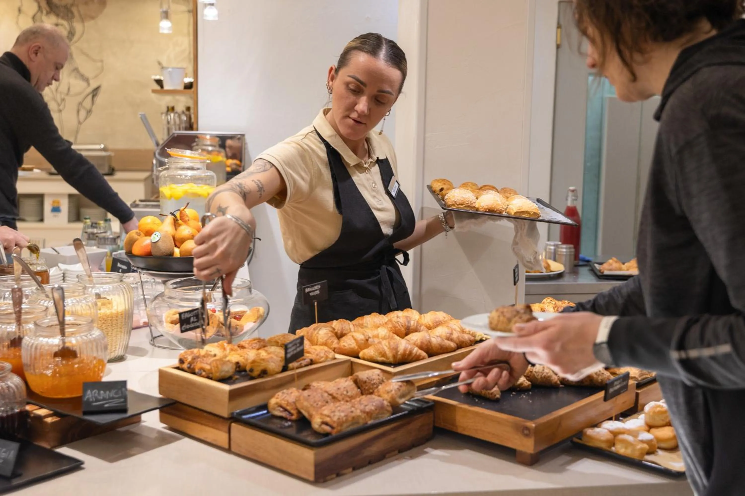 Buffet breakfast in Hotel Boemia