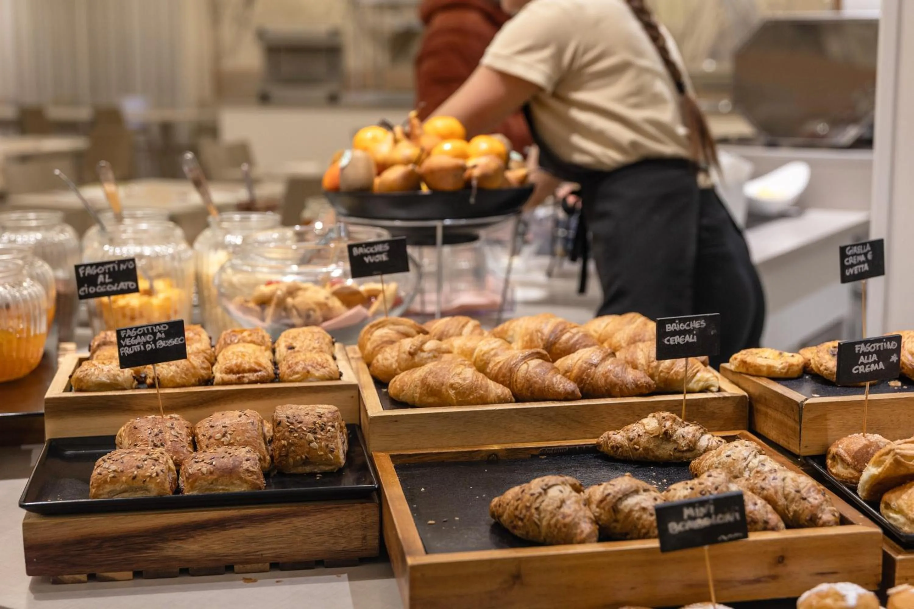 Buffet breakfast in Hotel Boemia