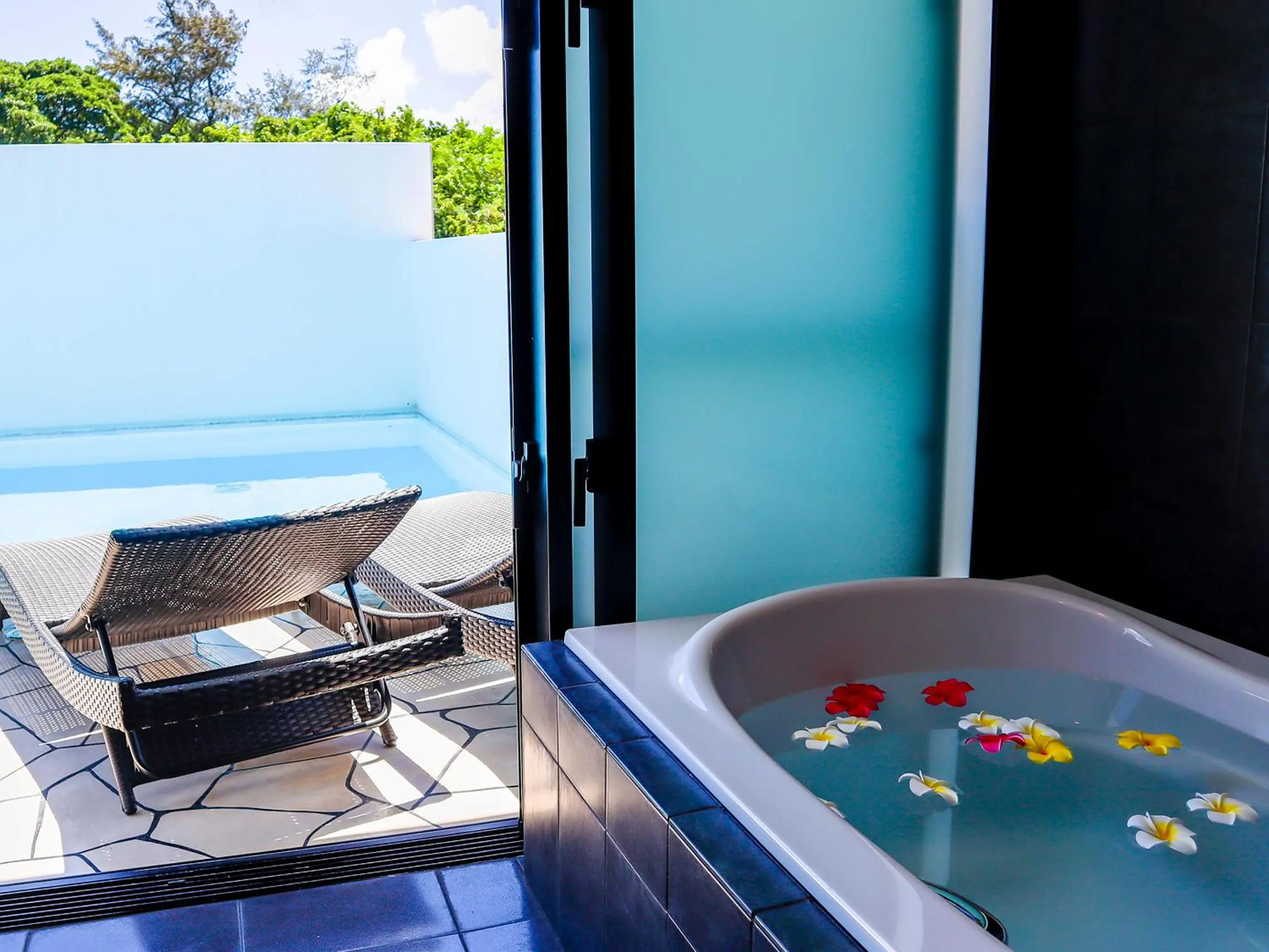 Bathroom in Private Pool Villa Motobu