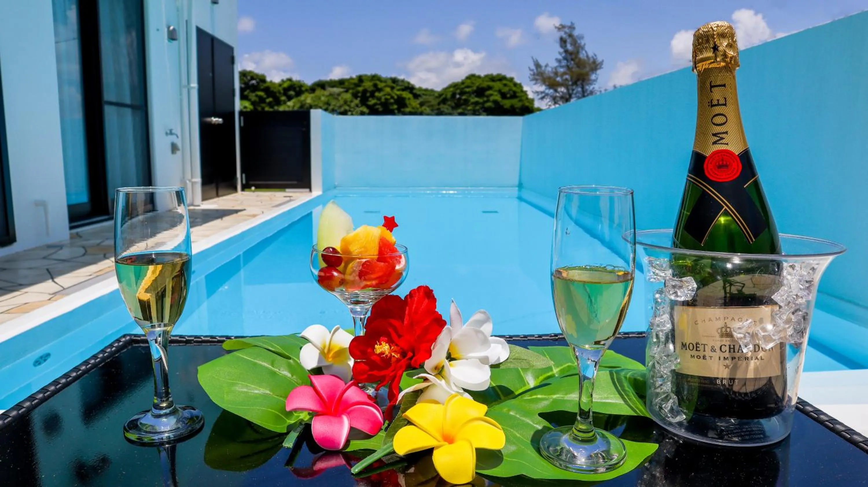 Pool view in Private Pool Villa Motobu