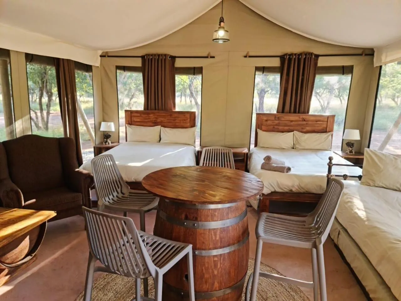 Bed in Lethabong Lodge